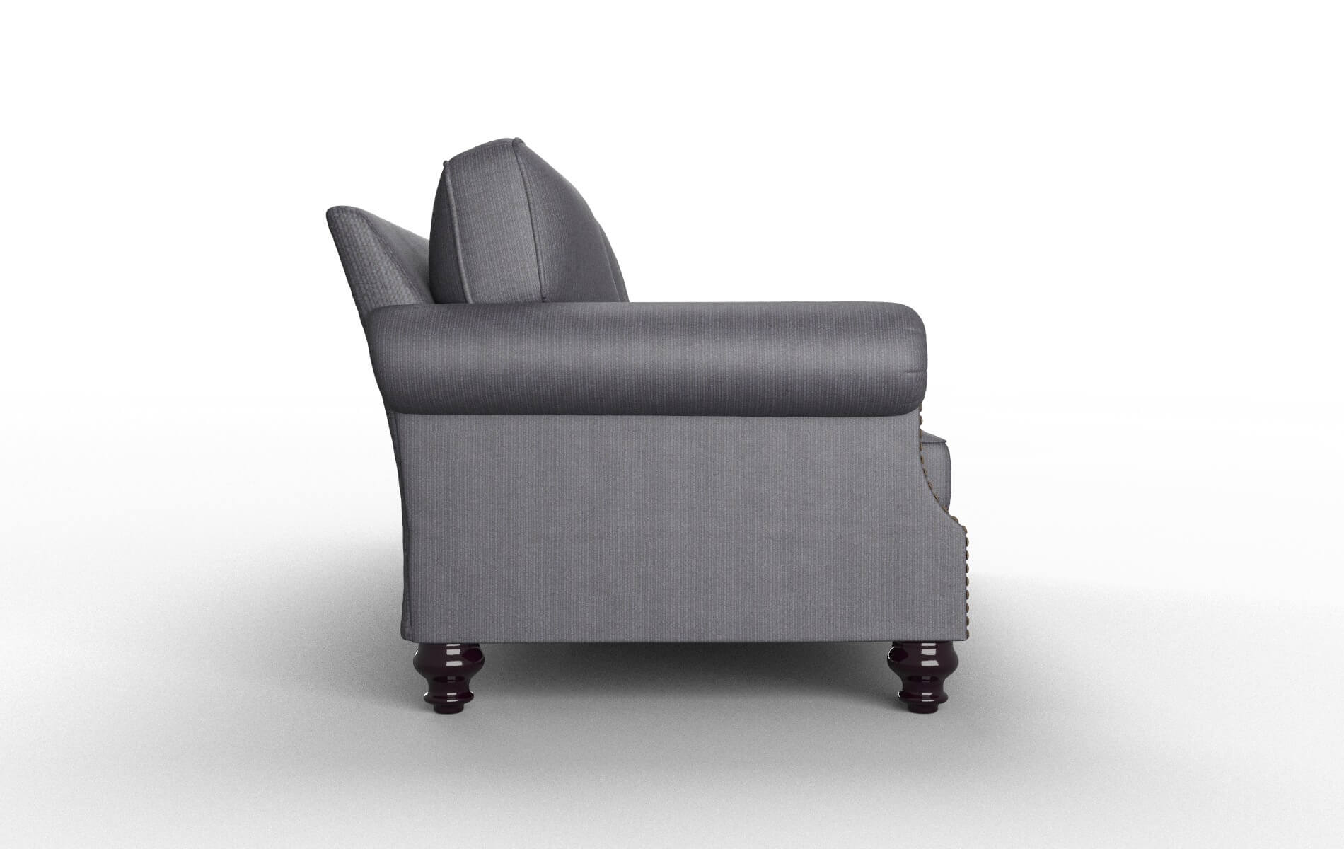 Rotterdam Parker Charcoal Sofa espresso legs 3