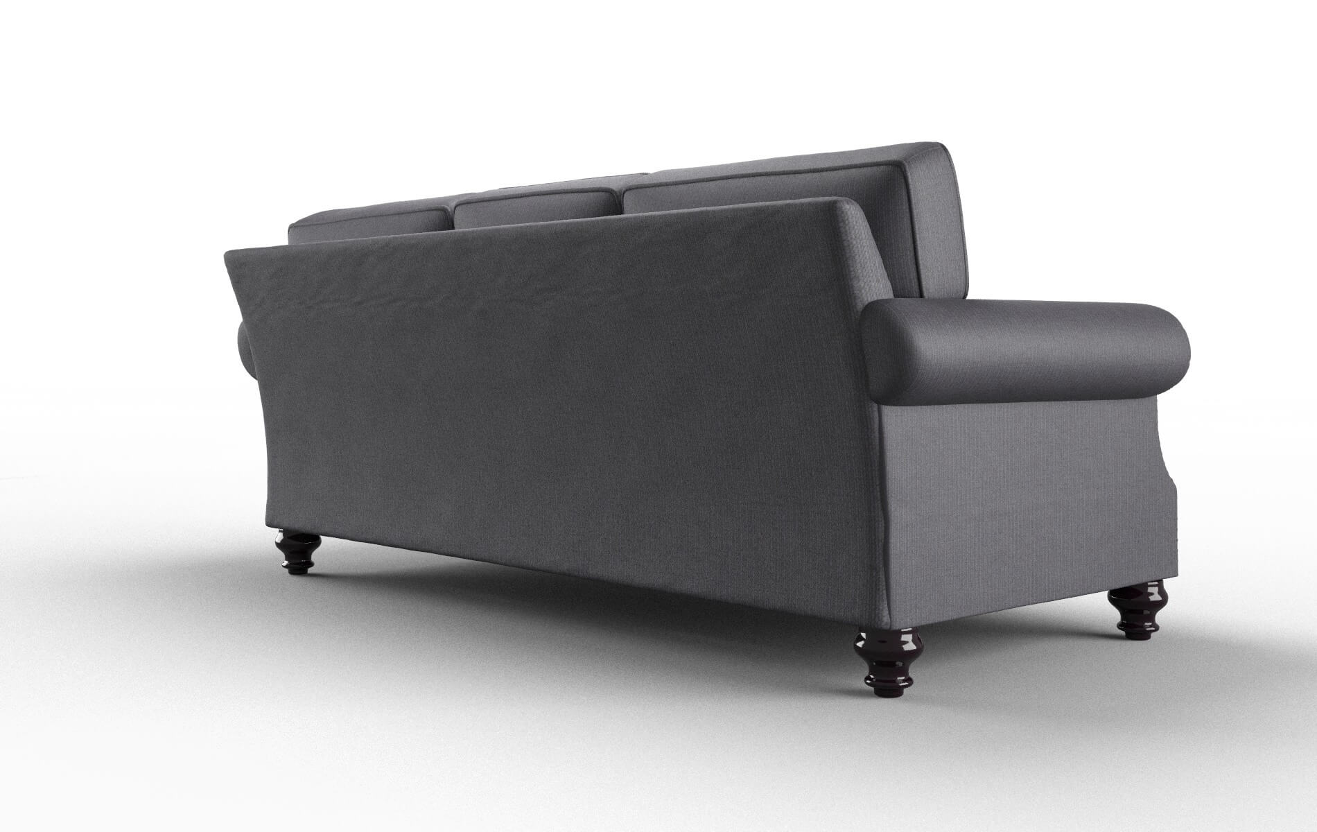 Rotterdam Parker Charcoal Sofa espresso legs 5