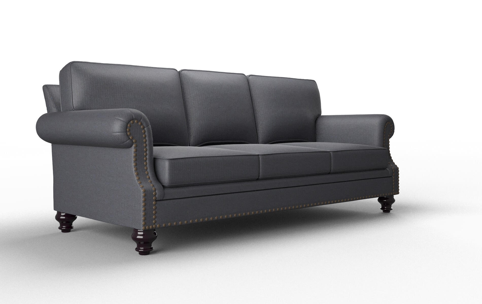 Rotterdam Parker Midnight Sofa espresso legs 2