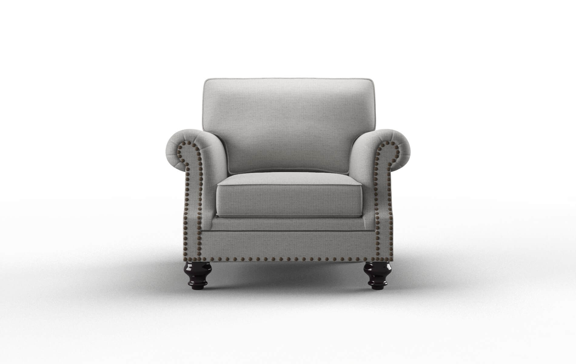 Rotterdam Parker Silver Chair espresso legs 1