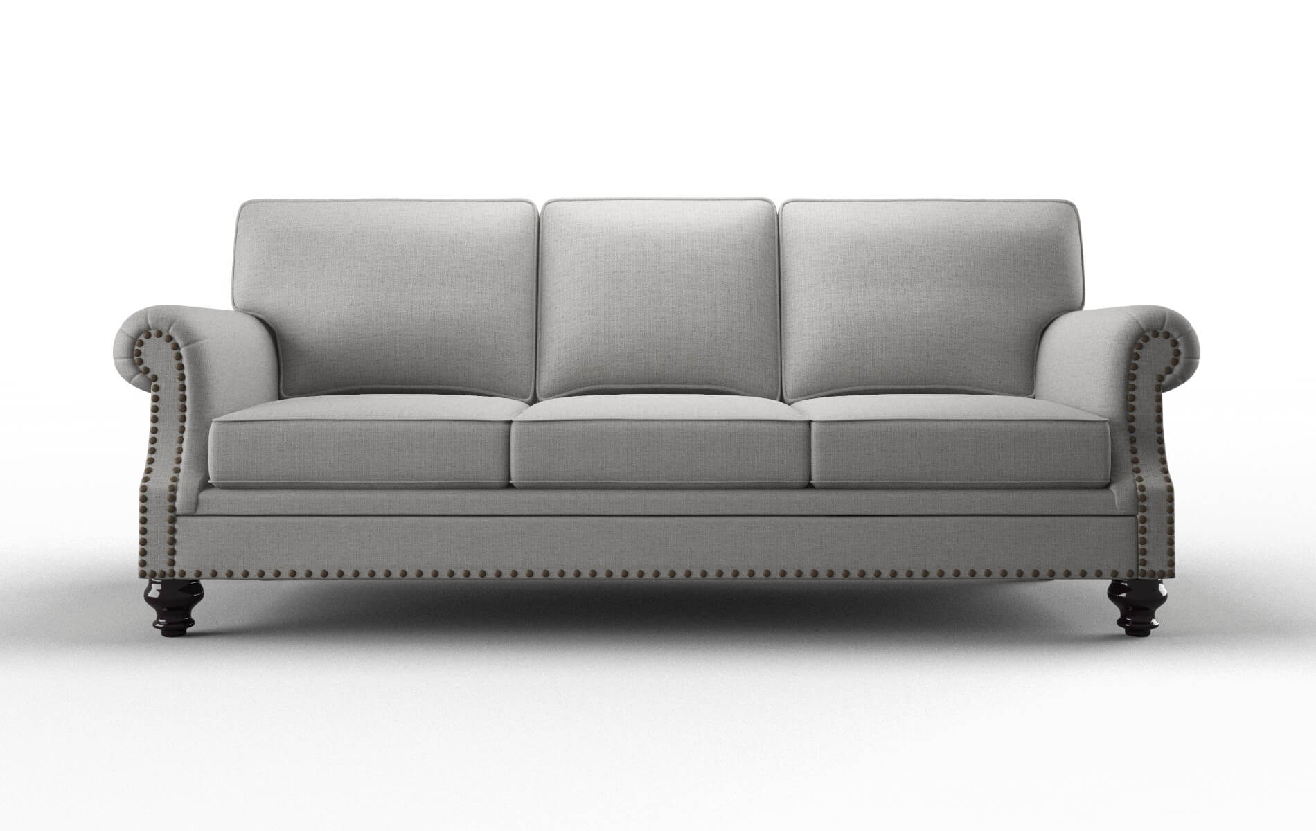 Rotterdam Parker Silver Sofa espresso legs 1