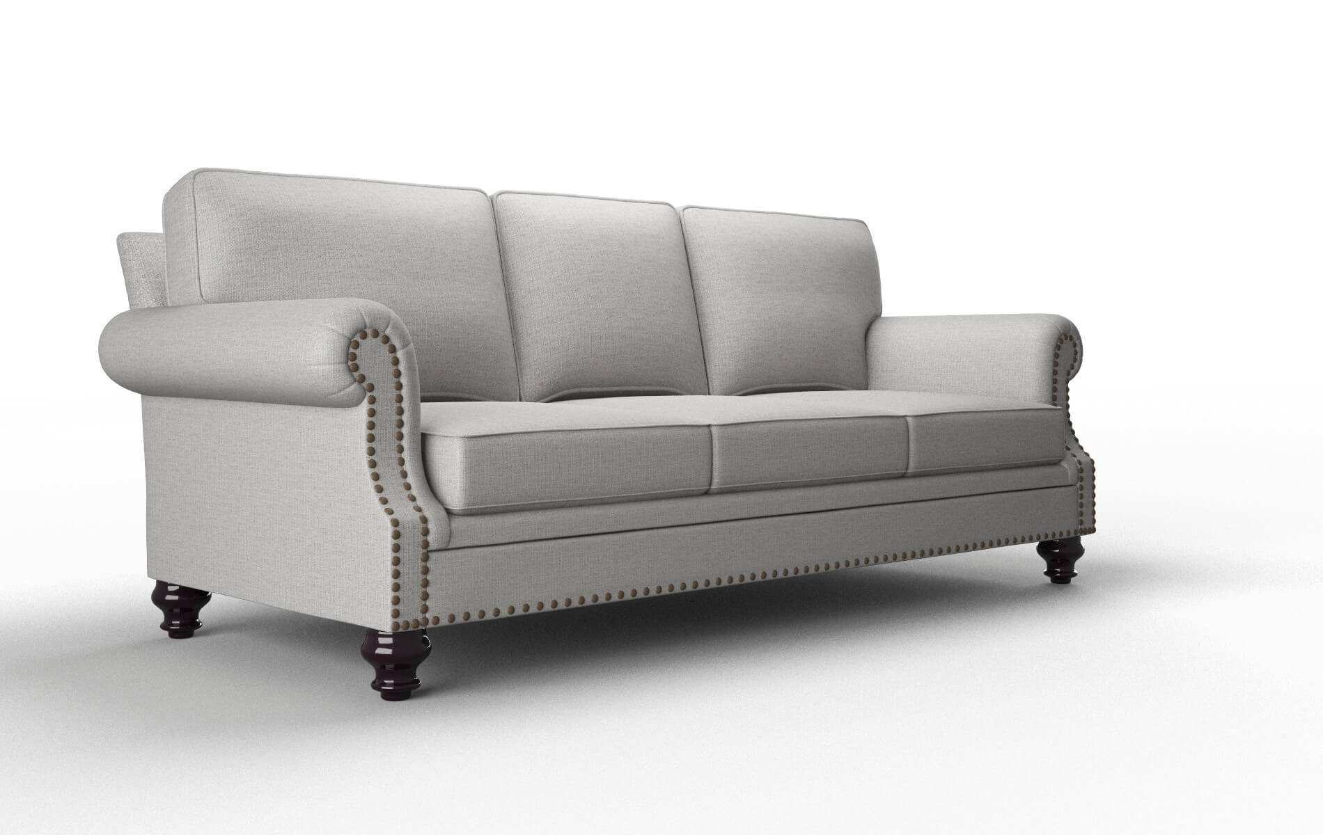Rotterdam Parker Silver Sofa espresso legs 2