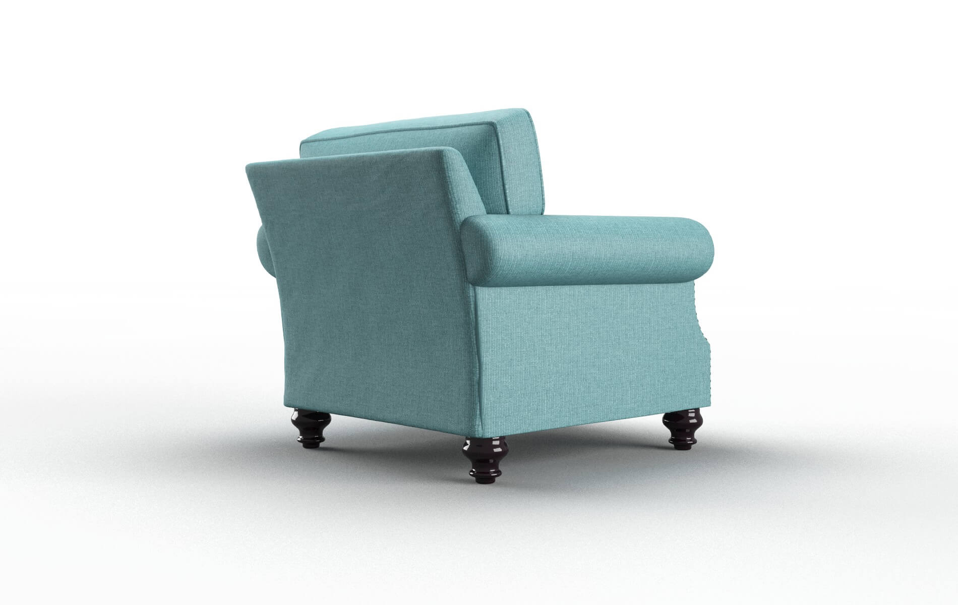 Rotterdam Parker Turquoise Chair espresso legs 5