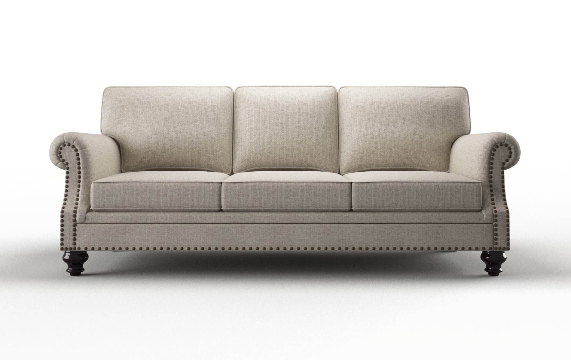 Rotterdam Parker Wheat Sofa espresso legs 1