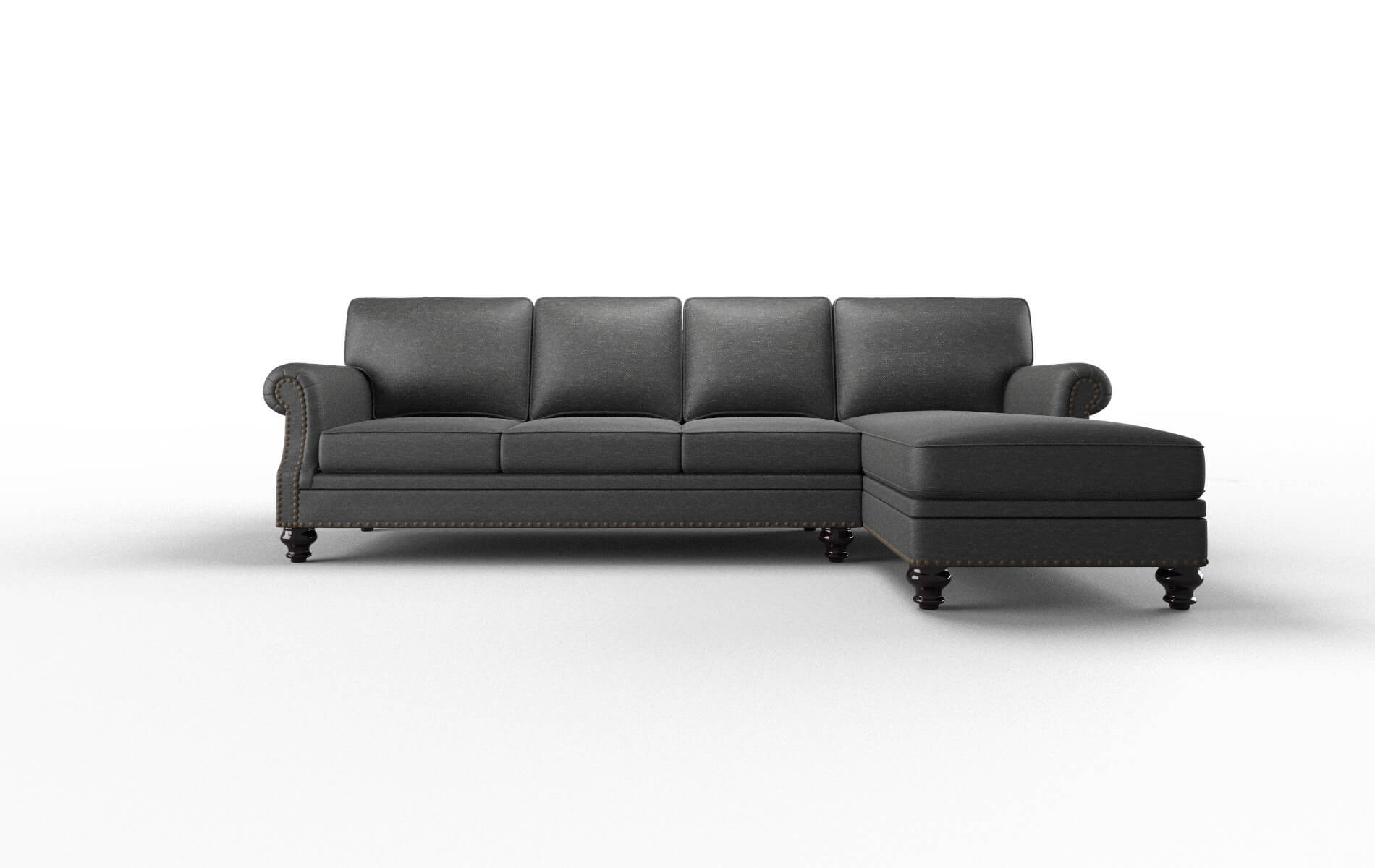 Rotterdam Phoenix Charcoal Panel espresso legs 1