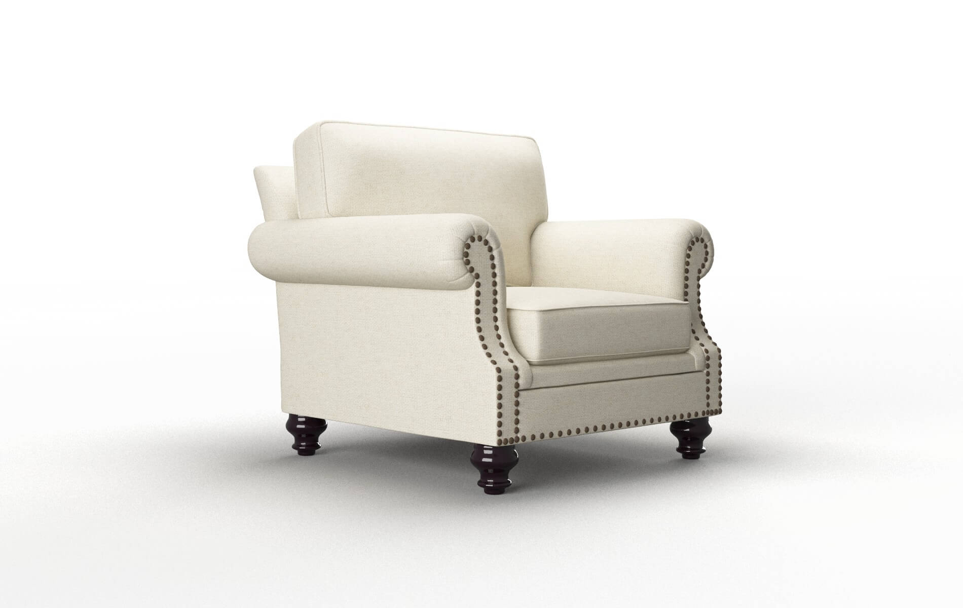 Rotterdam Phoenix Ivory Chair espresso legs 2