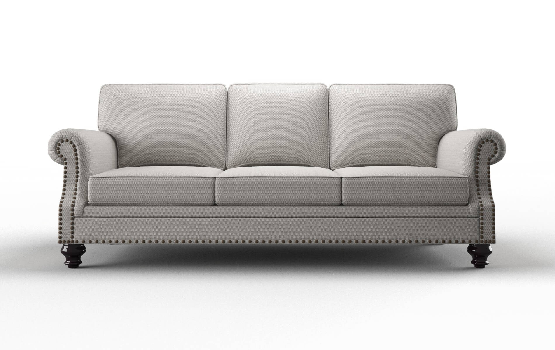 Rotterdam Phoenix Silver Sofa espresso legs 1