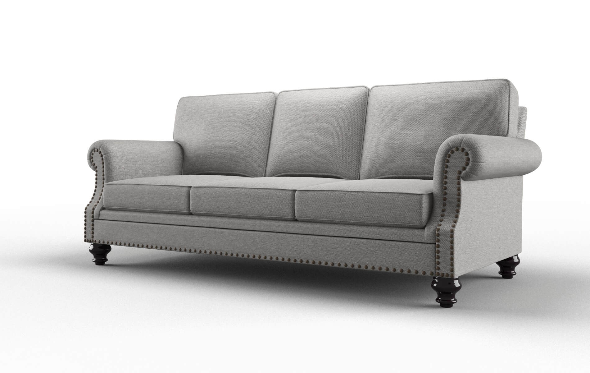 Rotterdam Phoenix Smoke Sofa espresso legs 4