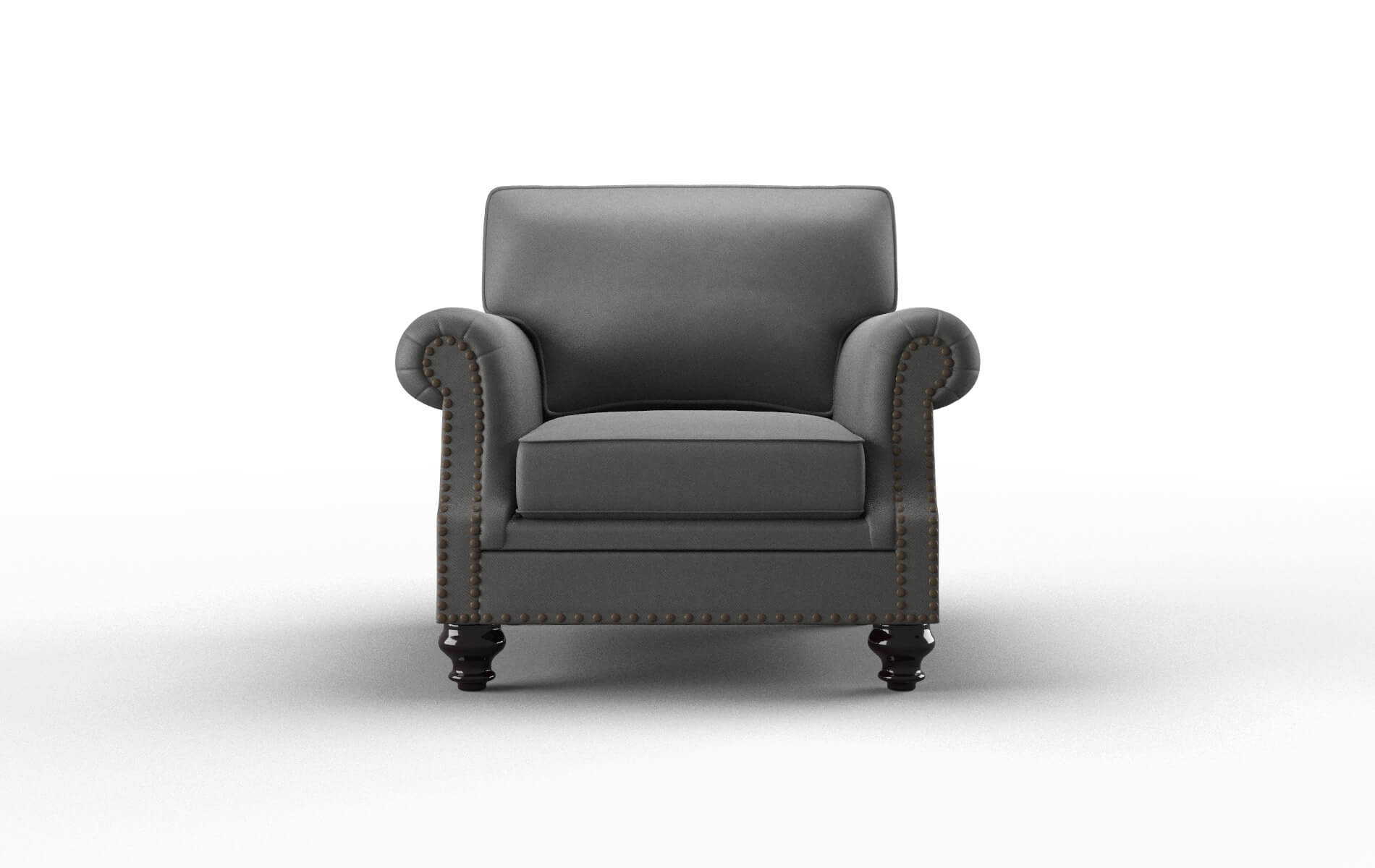 Rotterdam Rocket charcoal Chair Espresso Legs  1
