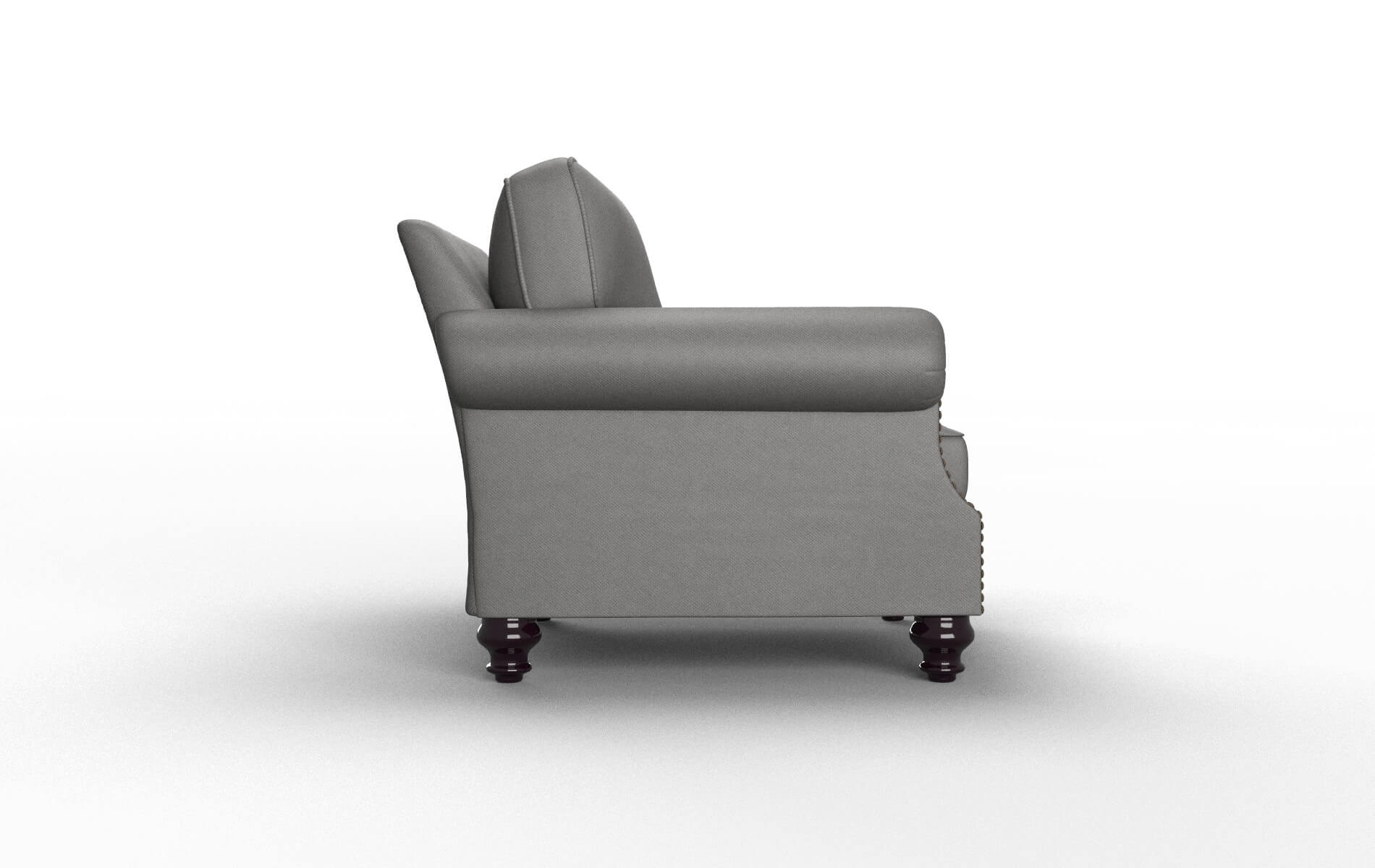 Rotterdam Rocket Charcoal Chair espresso legs 3