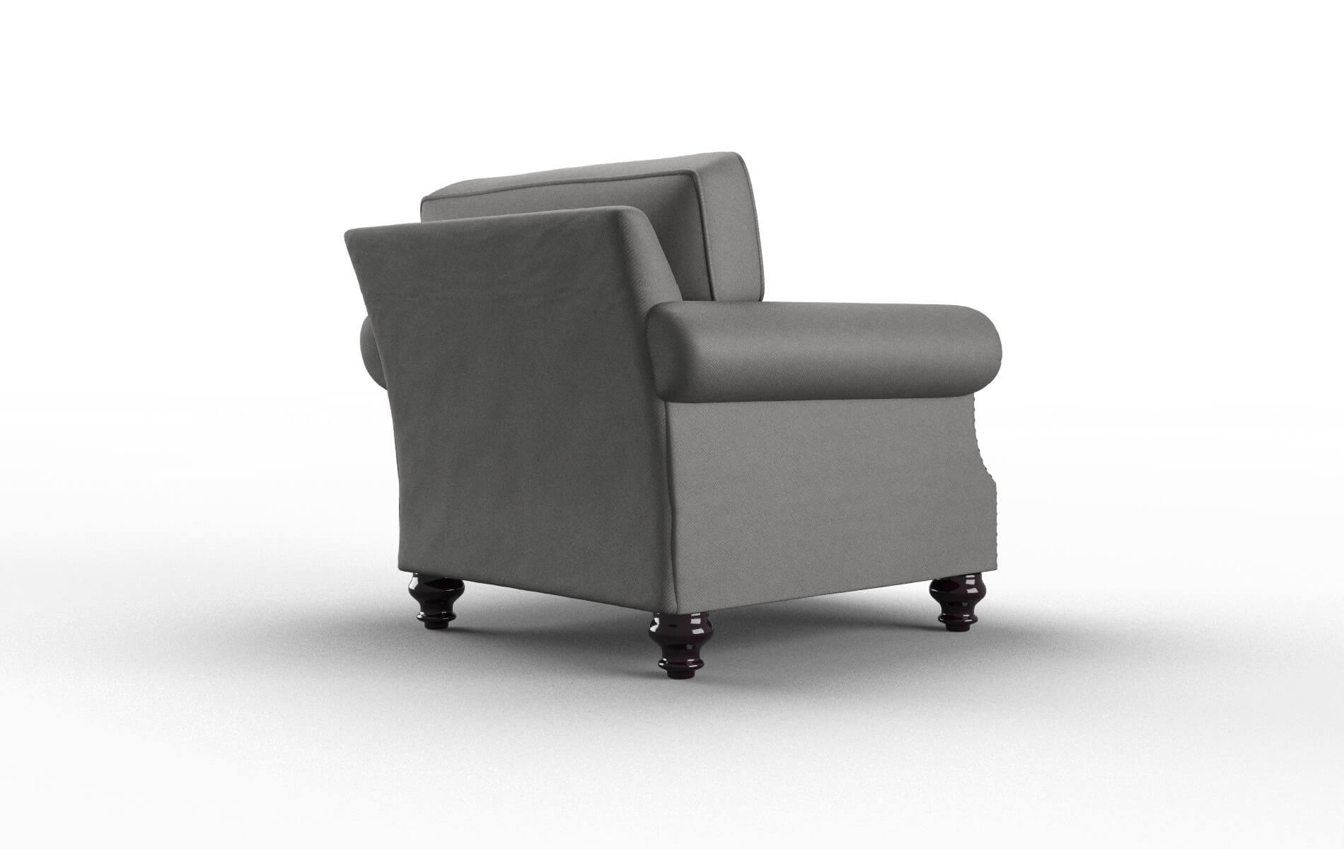 Rotterdam Rocket Charcoal Chair espresso legs 5