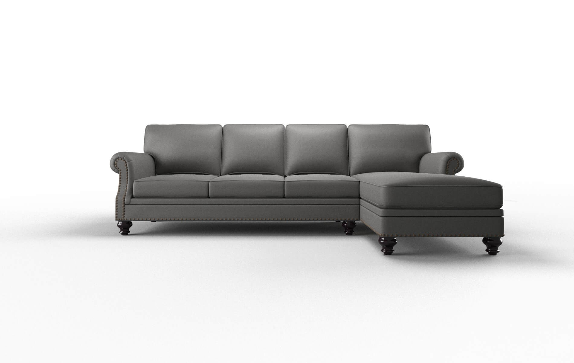 Rotterdam Rocket Charcoal Panel espresso legs 1