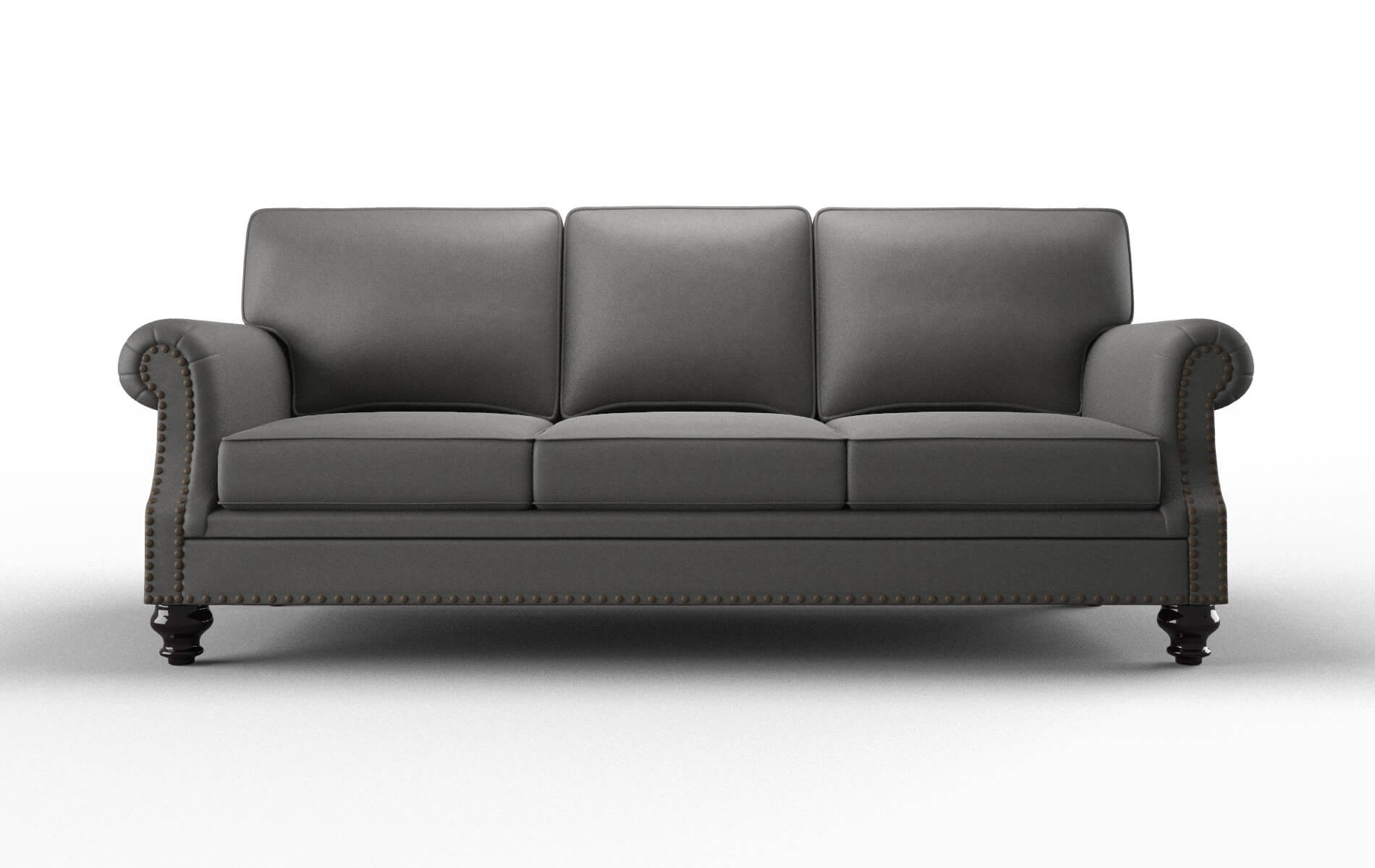 Rotterdam Rocket Charcoal Sofa espresso legs 1