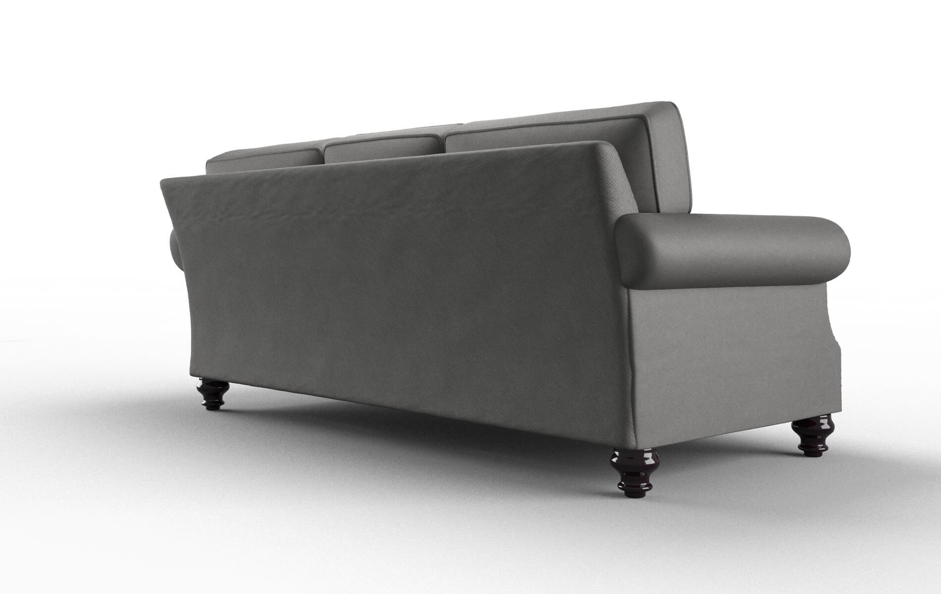 Rotterdam Rocket Charcoal Sofa espresso legs 5