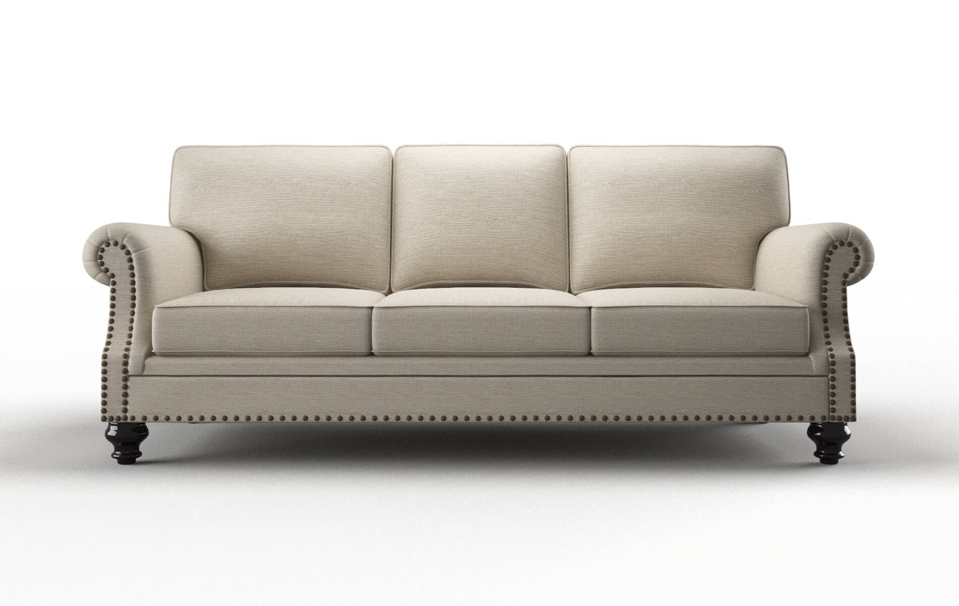 Rotterdam Rocket Dove Sofa espresso legs 1