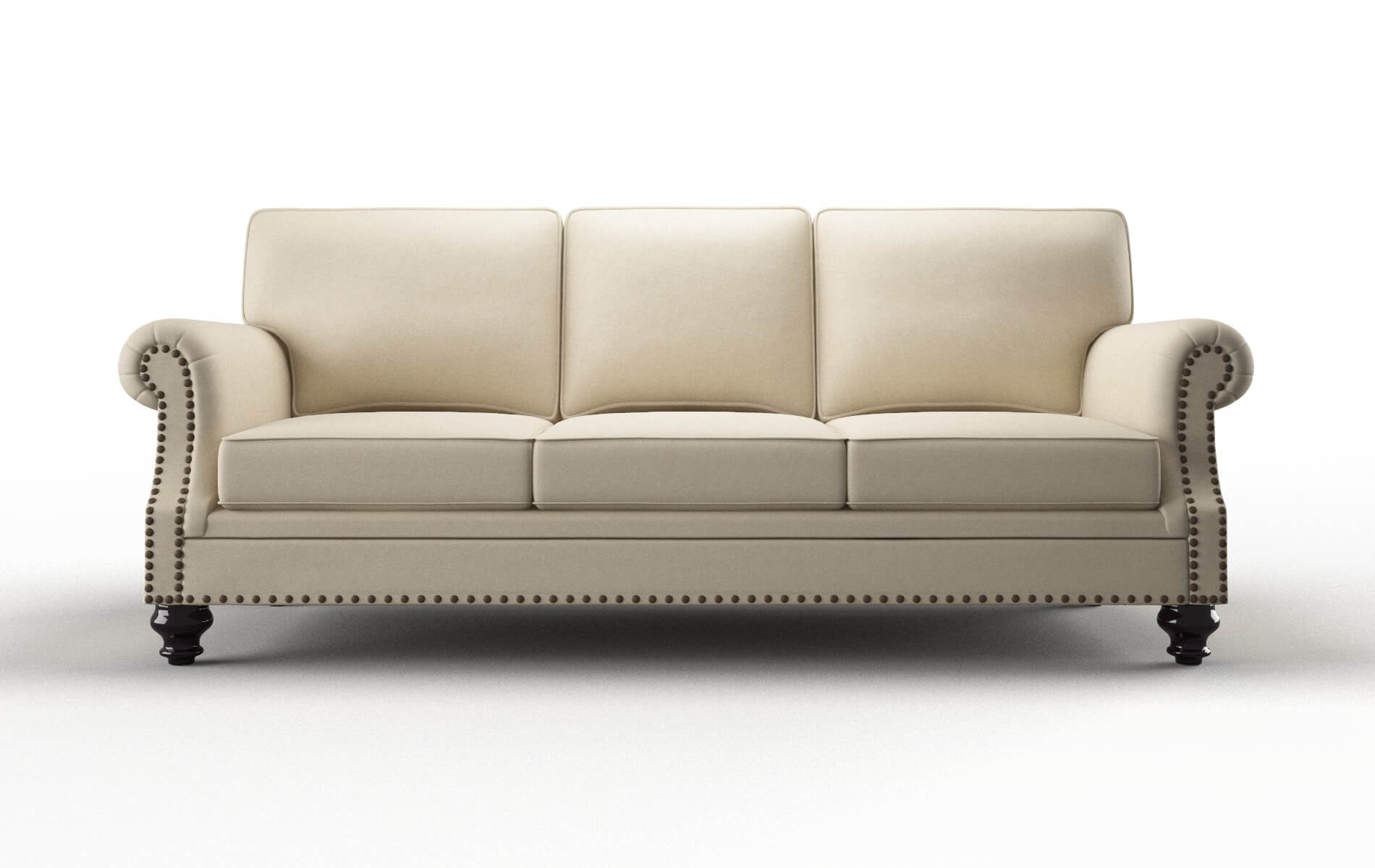 Rotterdam Rocket Sand Sofa espresso legs 1