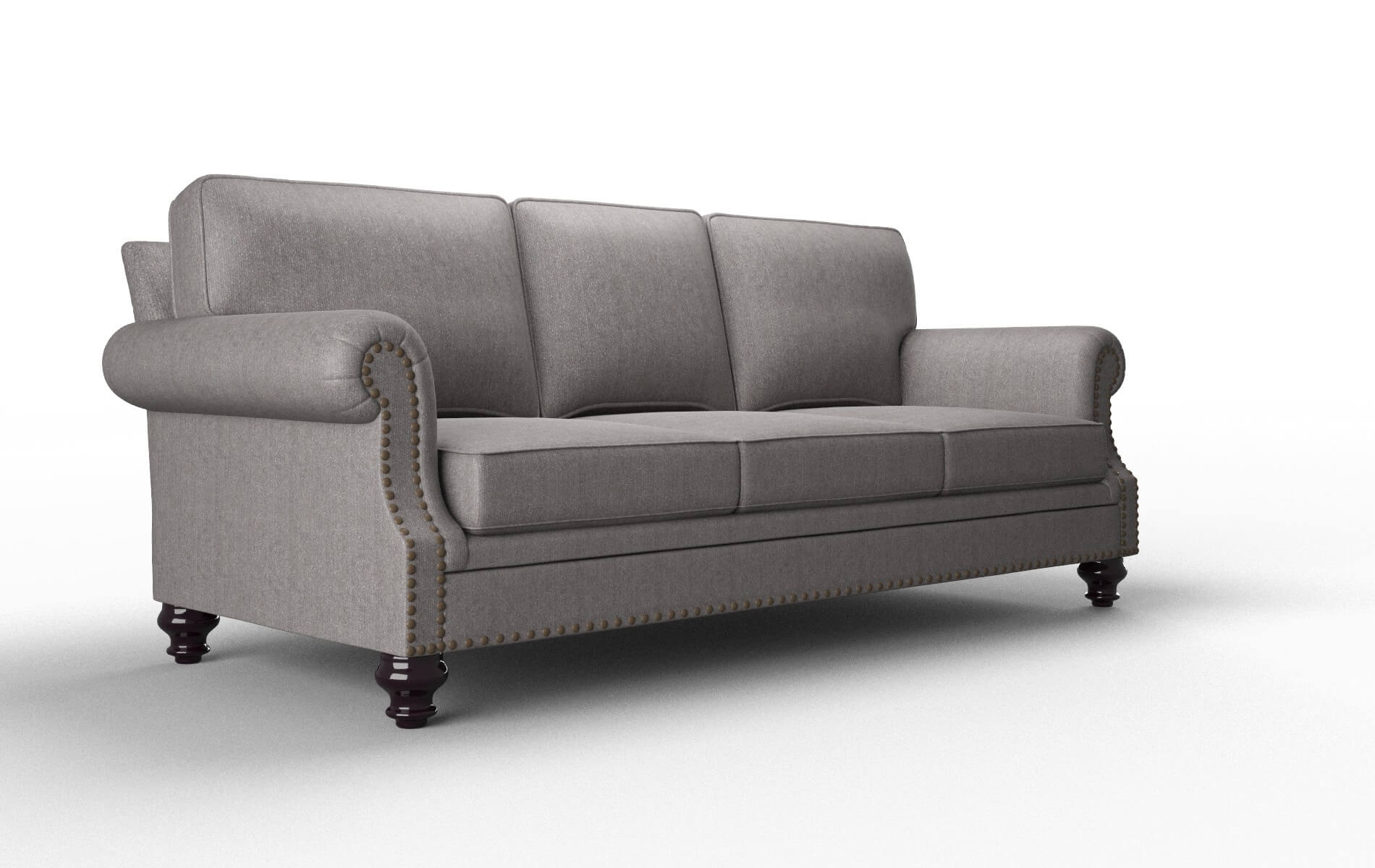 Rotterdam Sasha Granite Sofa espresso legs 2