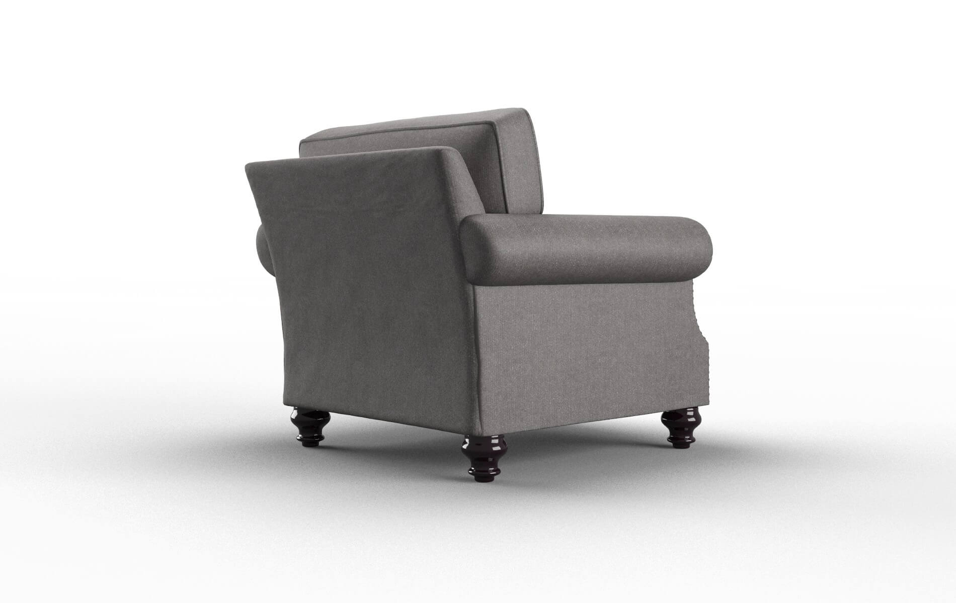 Rotterdam Sasha Grey Chair espresso legs 5