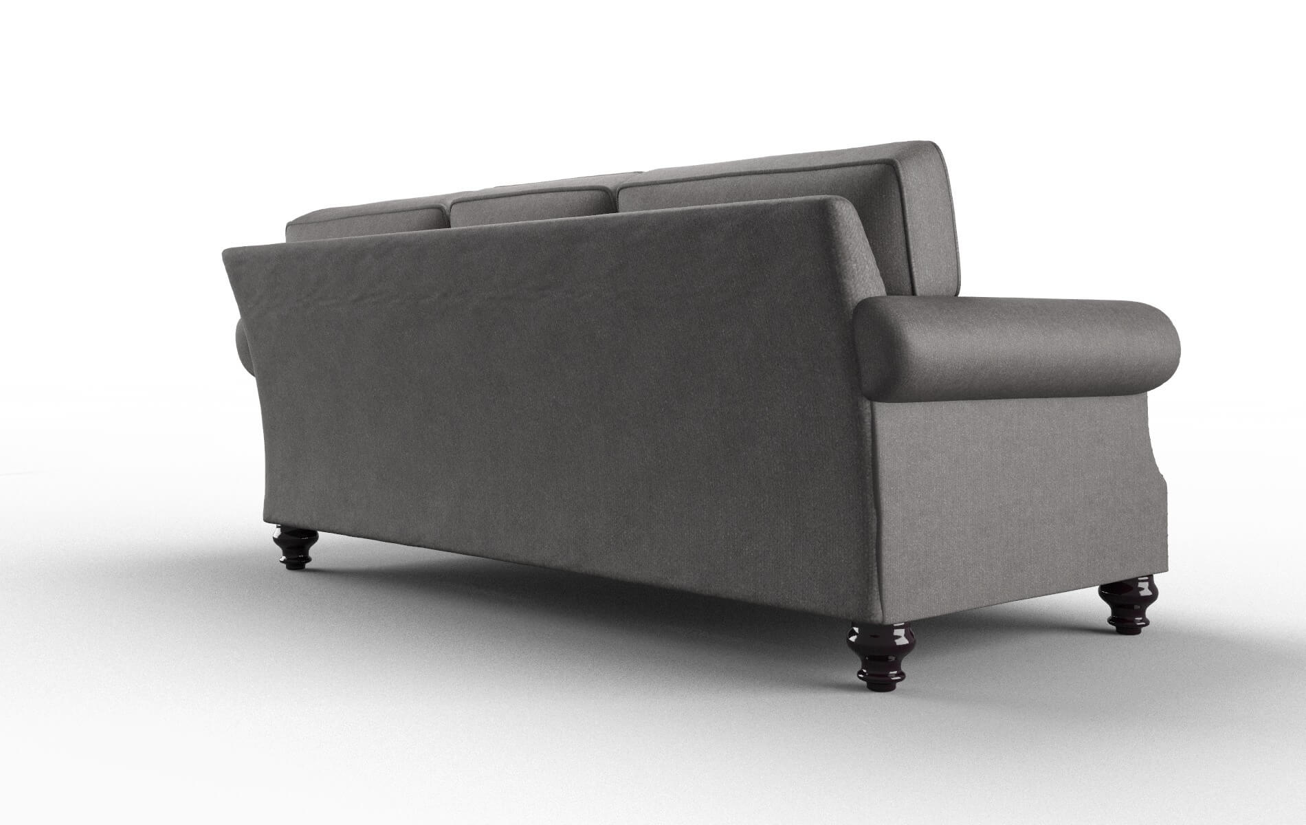 Rotterdam Sasha Grey Sofa espresso legs 5