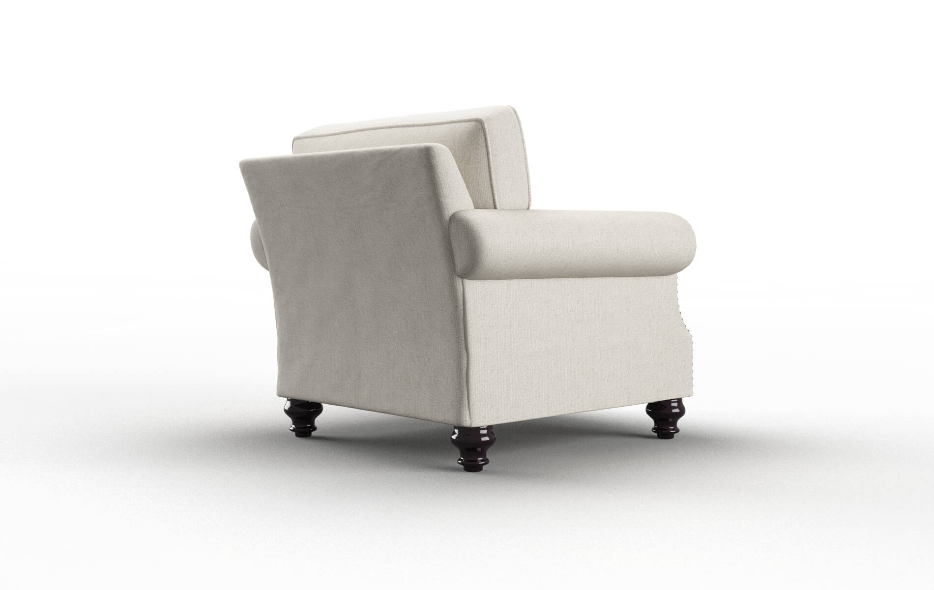 Rotterdam Sasha Linen Chair espresso legs 5