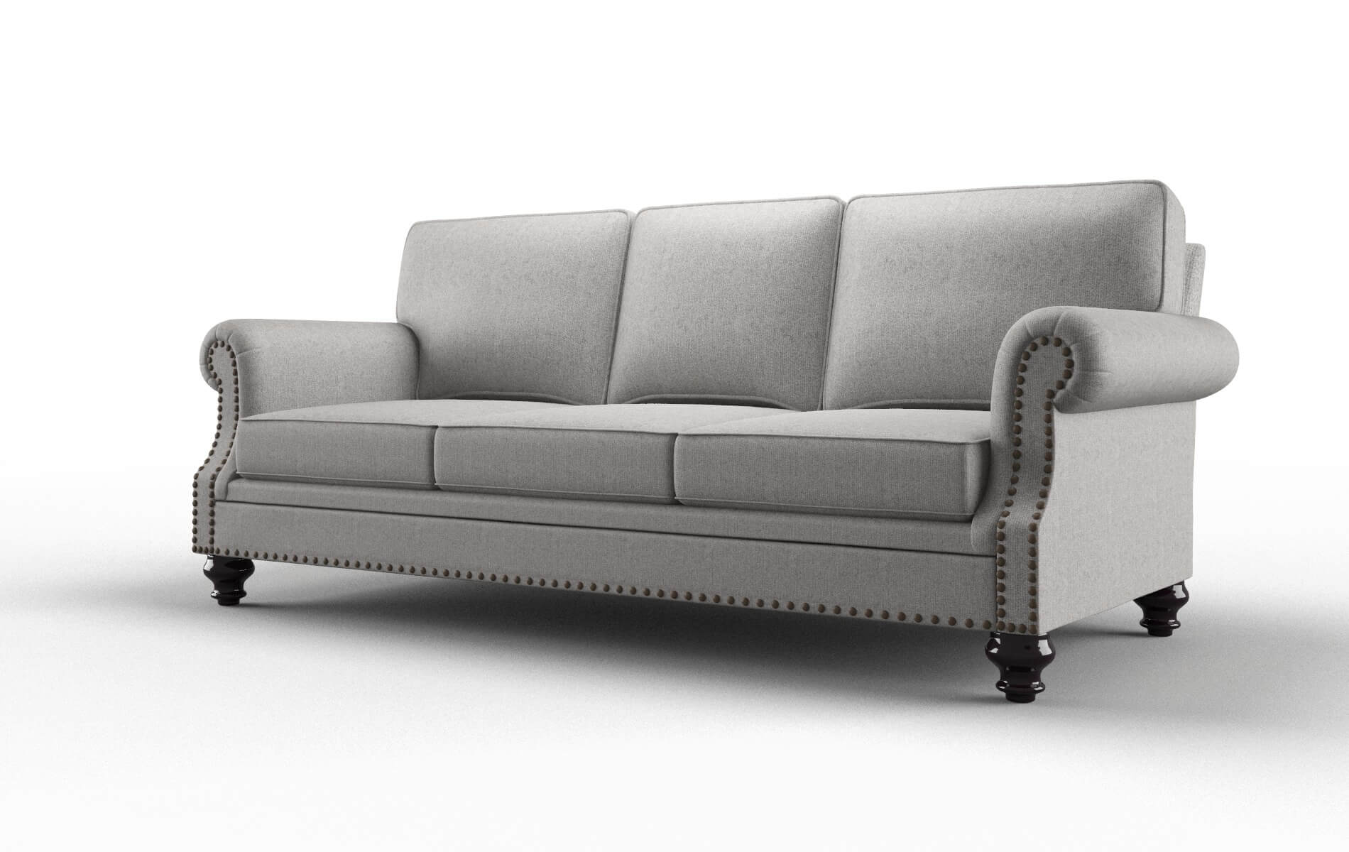 Rotterdam Sasha Silver Sofa espresso legs 4