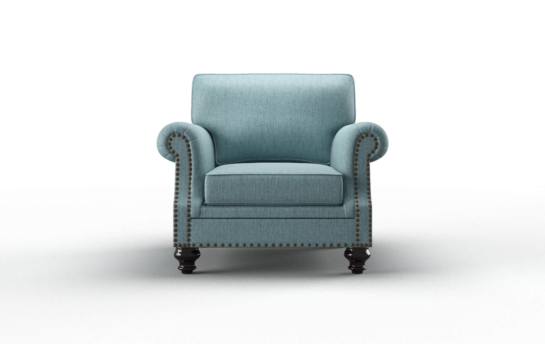 Rotterdam Sasha Teal Chair espresso legs 1