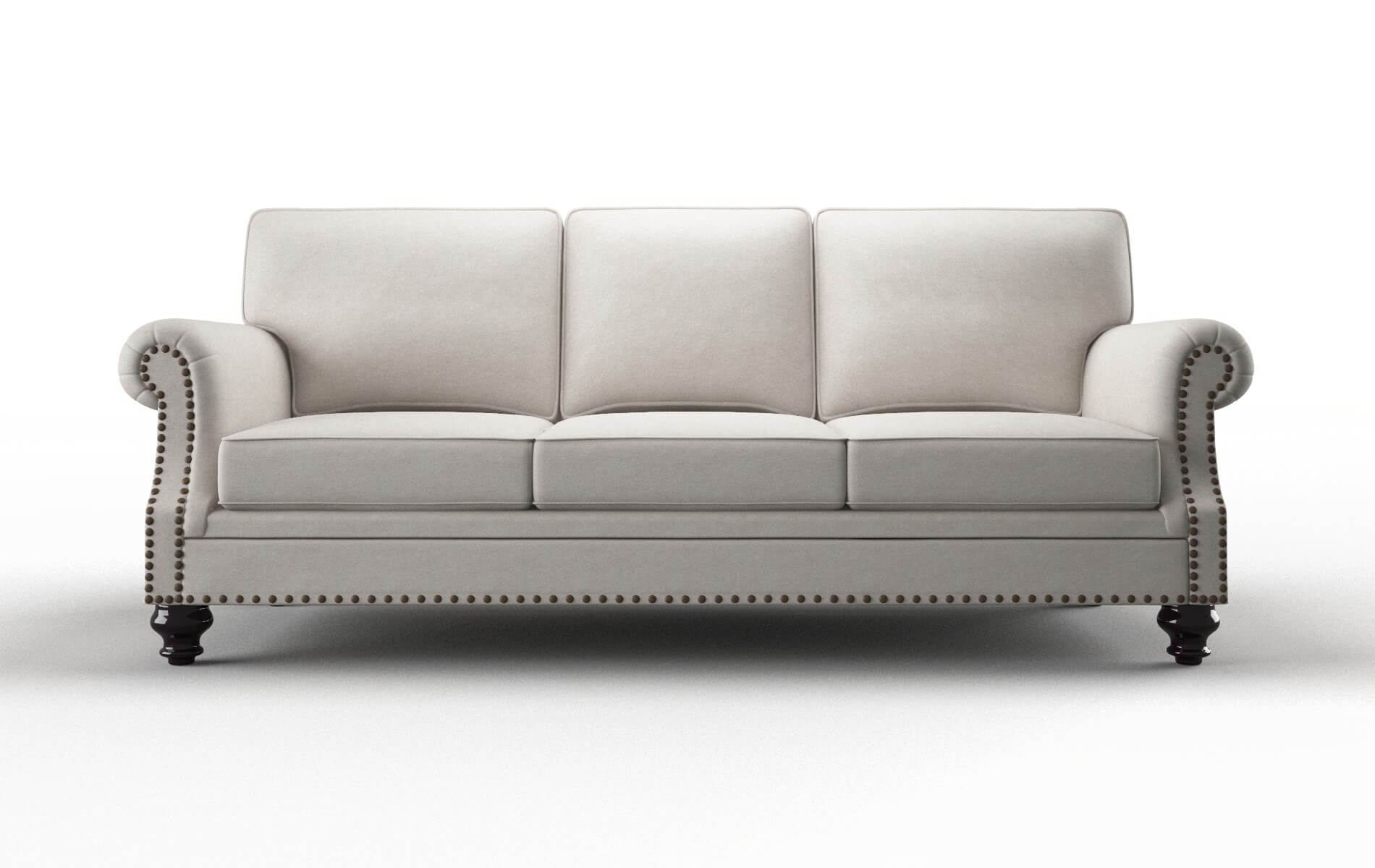 Rotterdam Suave dove Sofa Espresso Legs  1