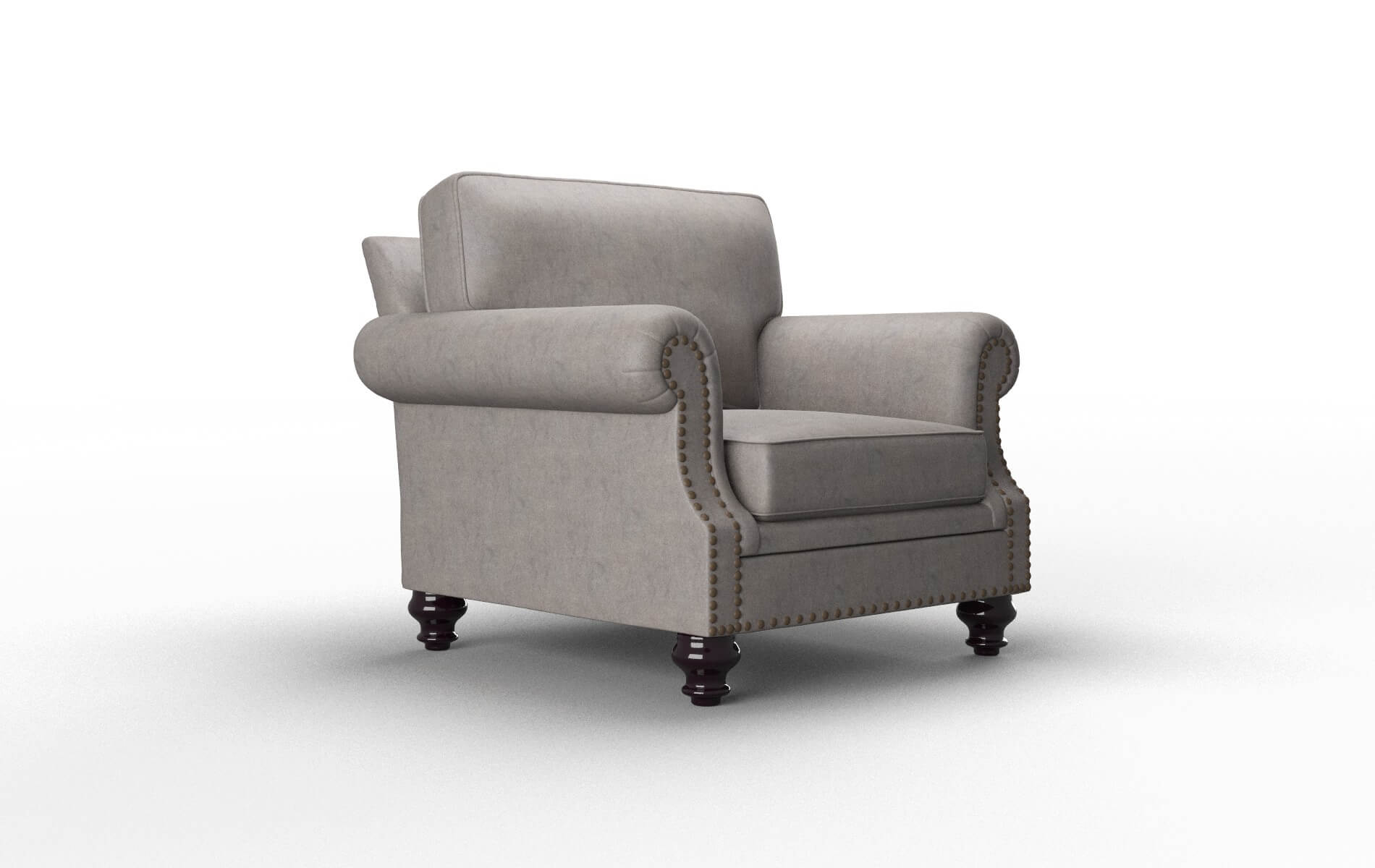 Rotterdam Suave Slate Chair espresso legs 2