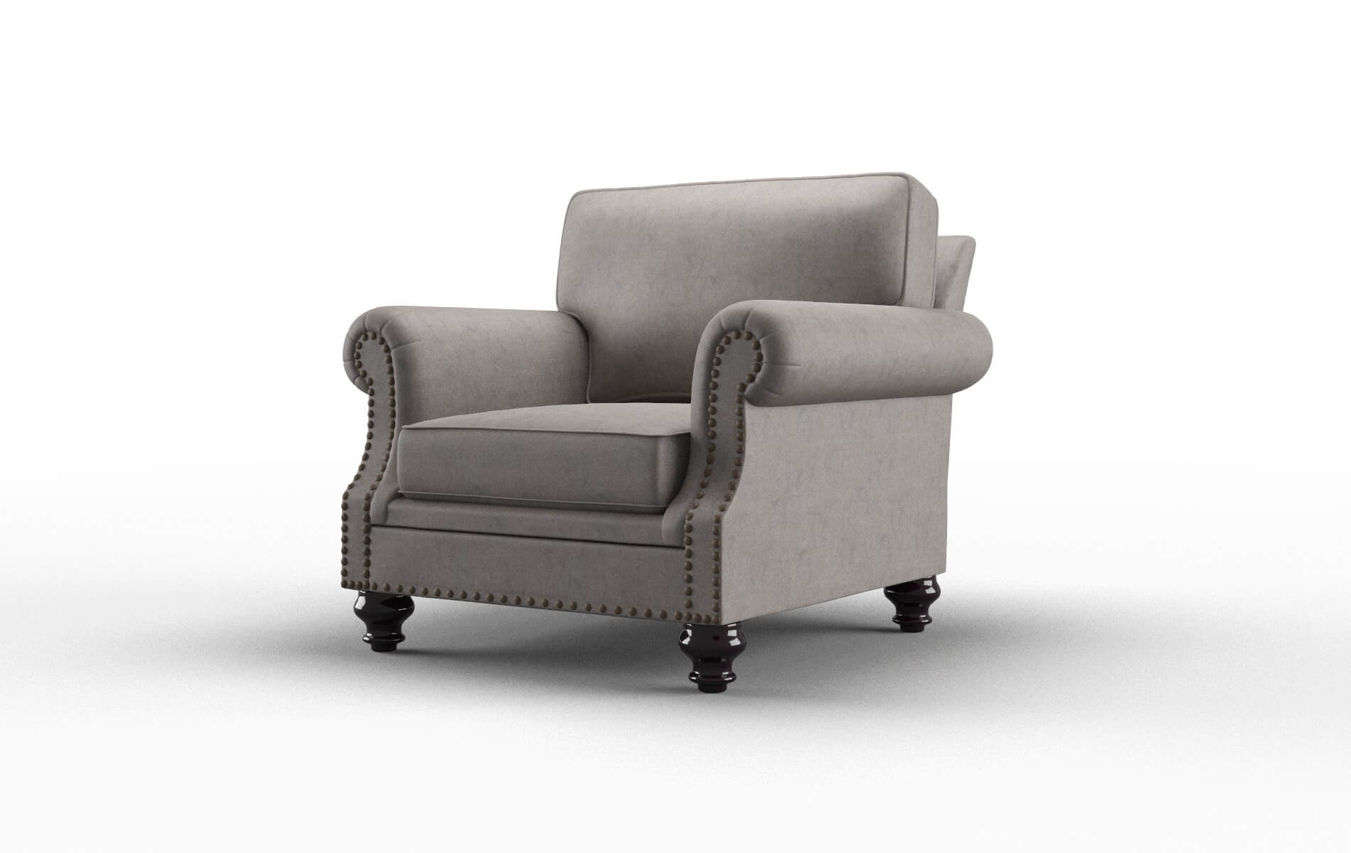 Rotterdam Suave Slate Chair espresso legs 4