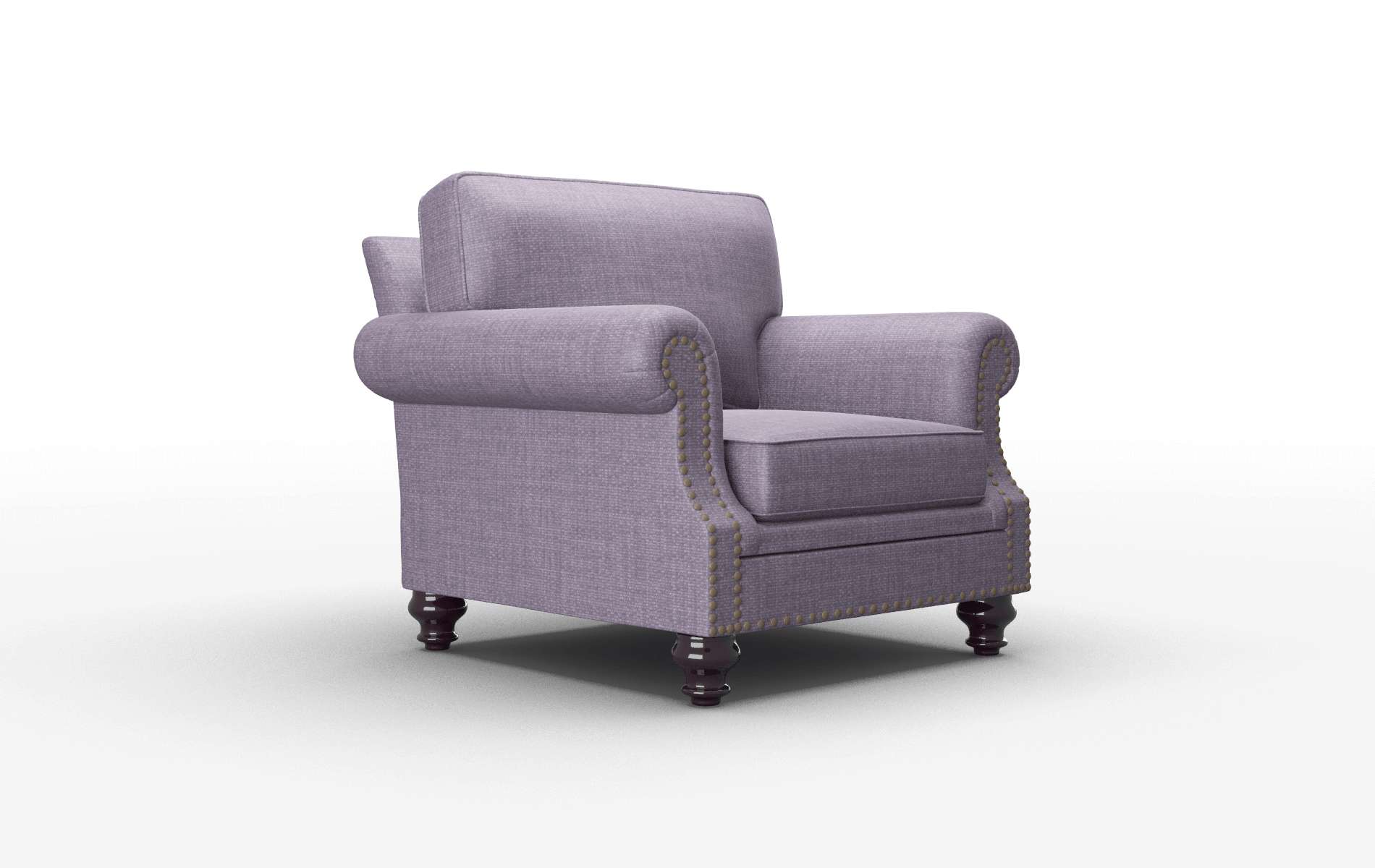 Rotterdam Tess Blackberry Chair espresso legs 2