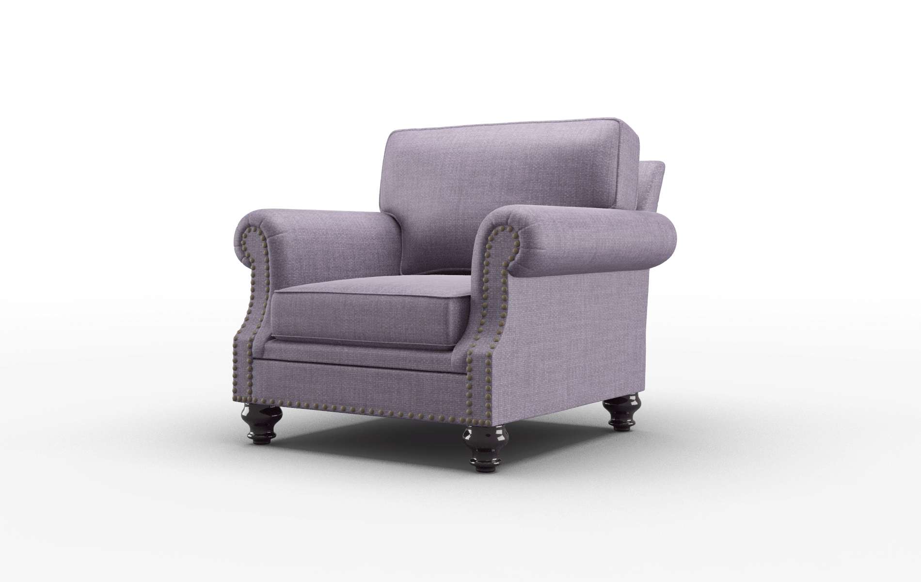 Rotterdam Tess Blackberry Chair espresso legs 4