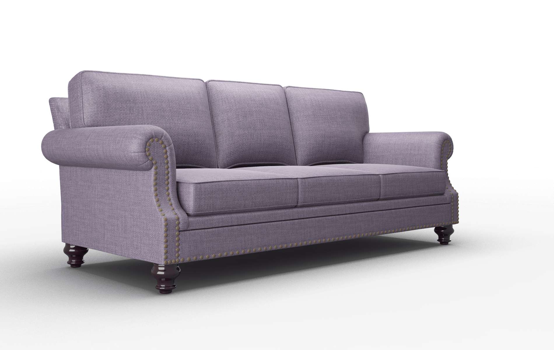 Rotterdam Tess Blackberry Sofa espresso legs 2
