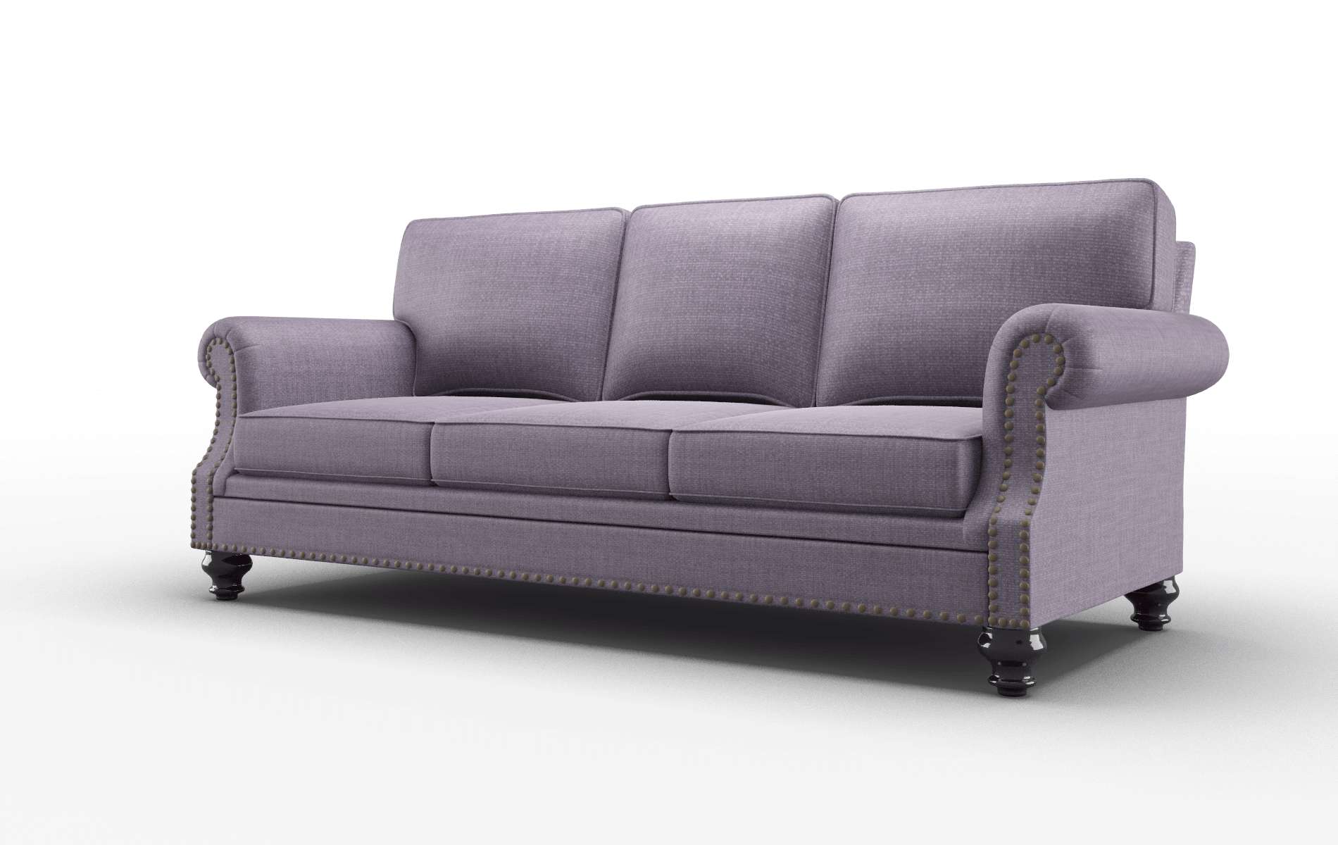 Rotterdam Tess Blackberry Sofa espresso legs 4