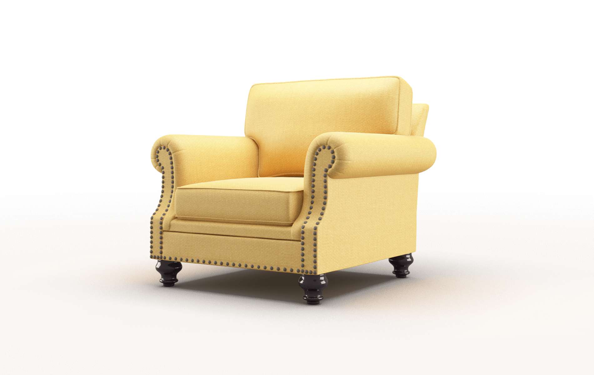 Rotterdam Tess Turmeric Chair espresso legs 4