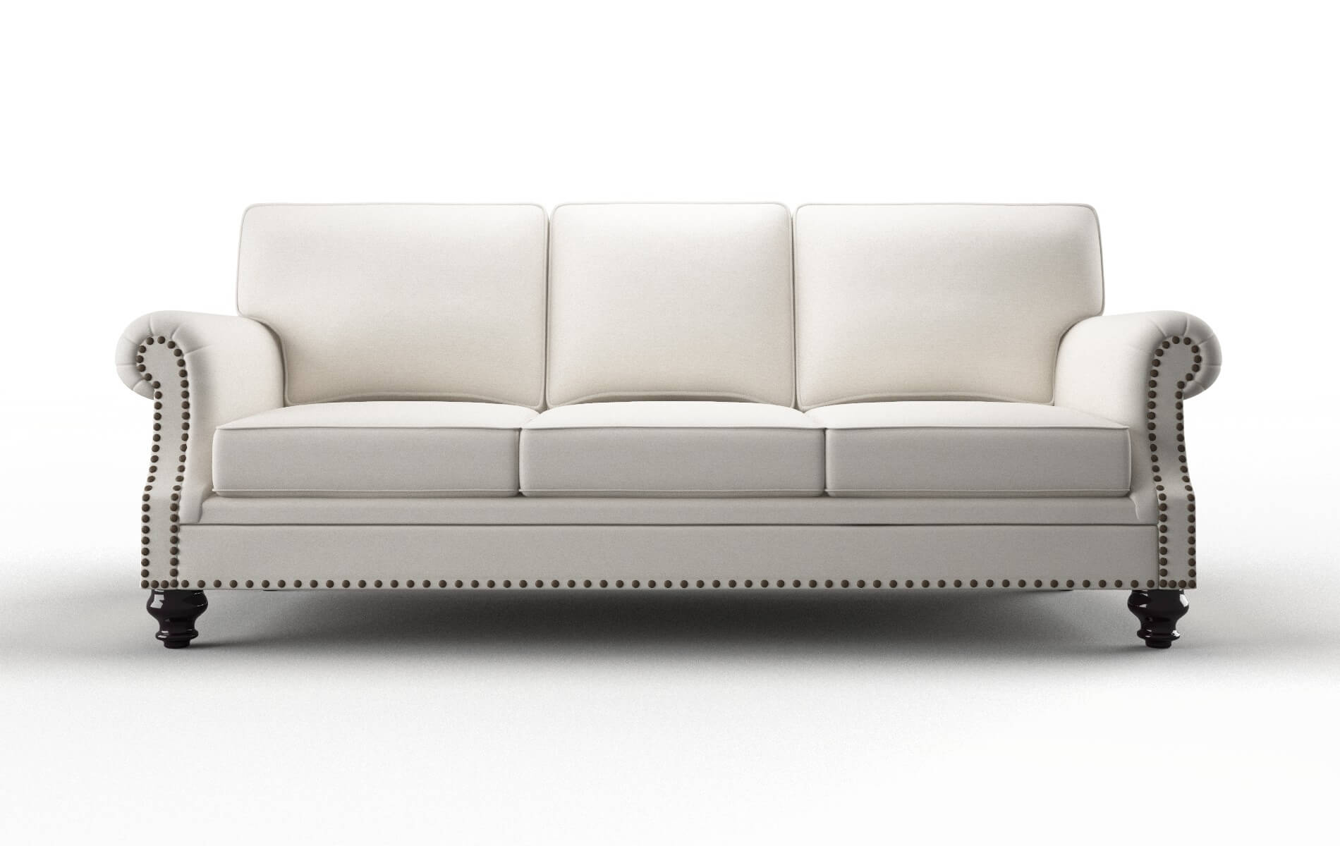 Rotterdam Venice eggshell Sofa Espresso Legs  1