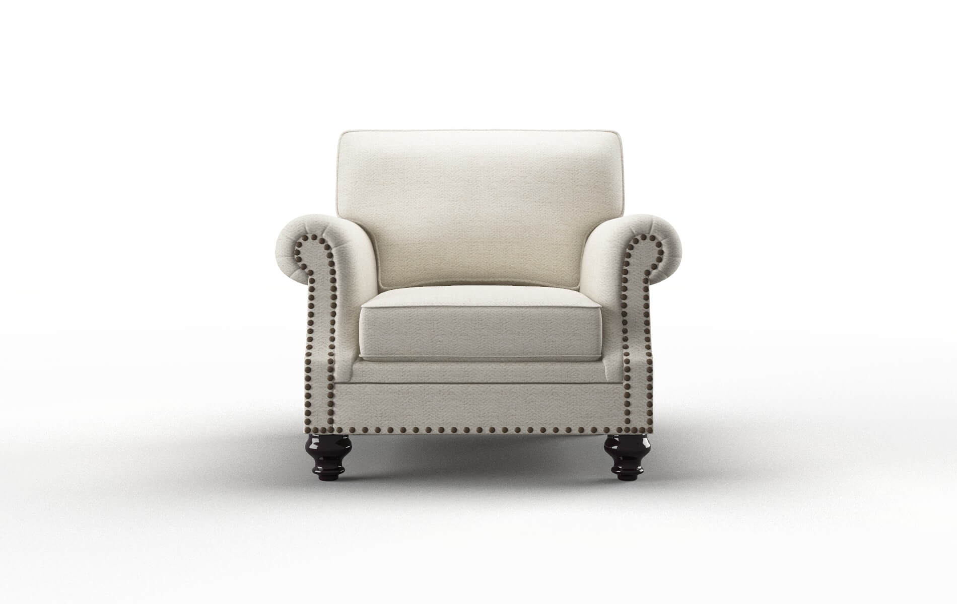 Rotterdam Venus Cream Chair espresso legs 1