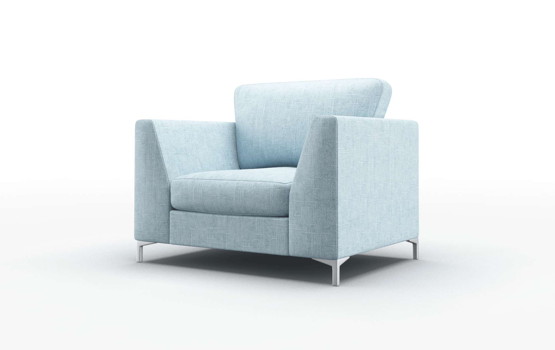 Royal Atlas Turquoise Chair metal legs 4