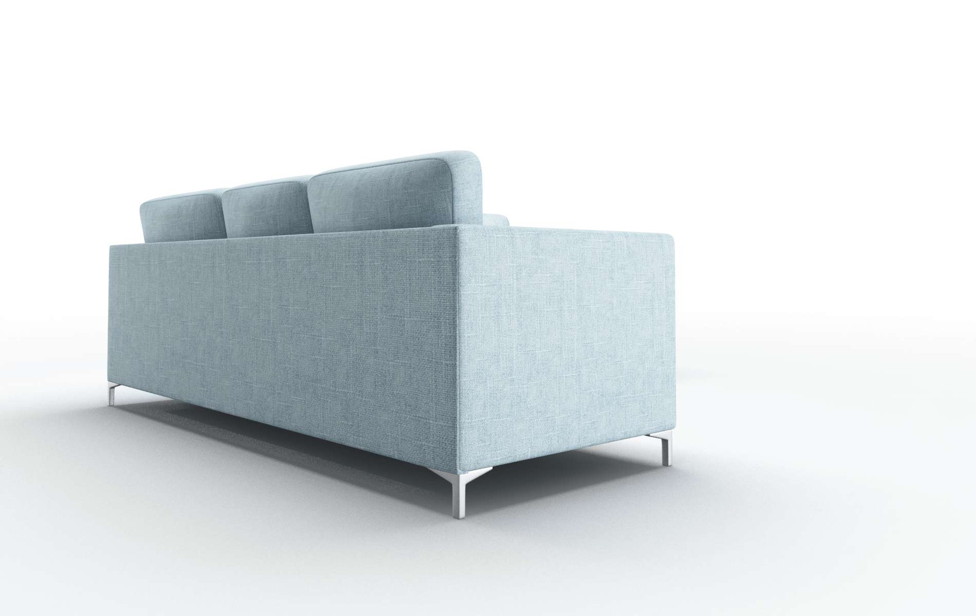 Royal Atlas Turquoise Sectional metal legs 3