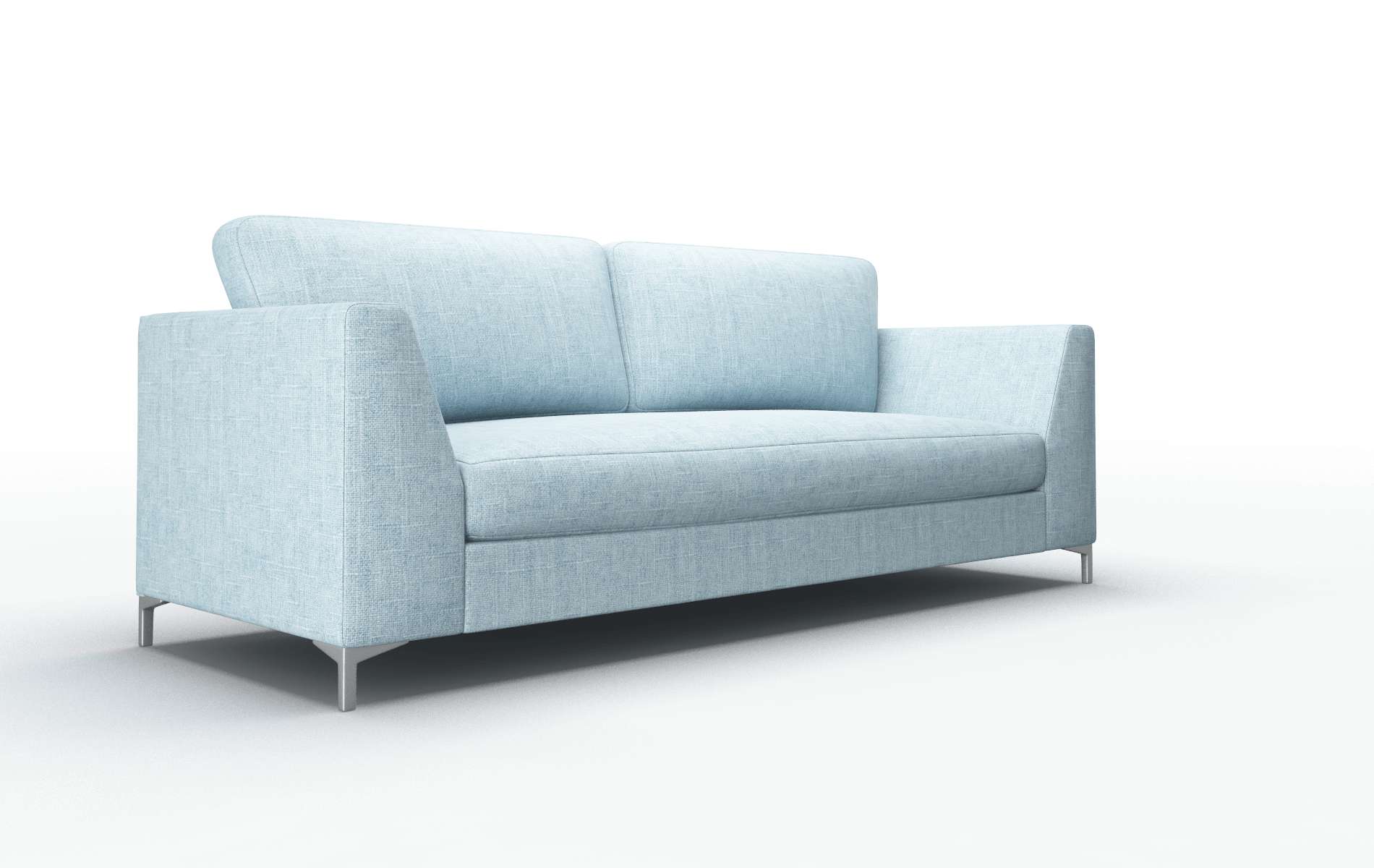 Royal Atlas Turquoise Sofa metal legs 2
