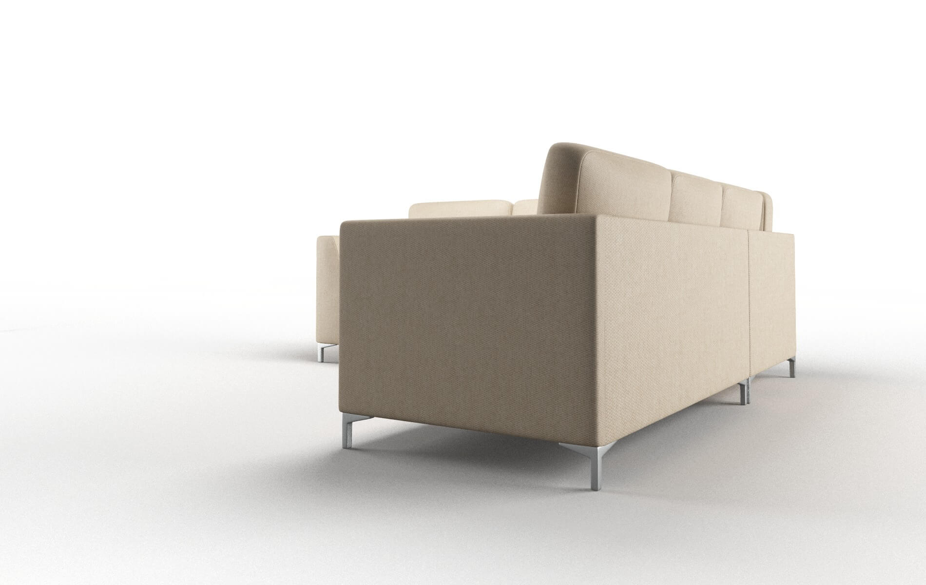 Royal Avenger Burlap Sectional metal legs 4