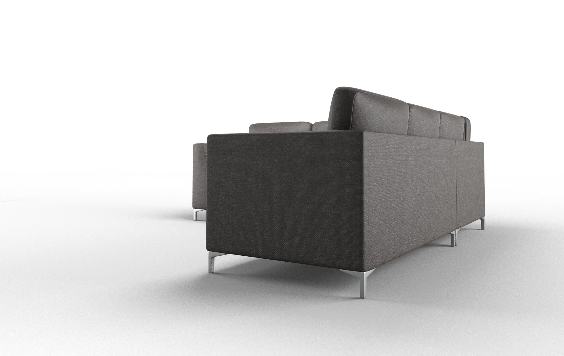 Royal Avenger Denim Sectional metal legs 4