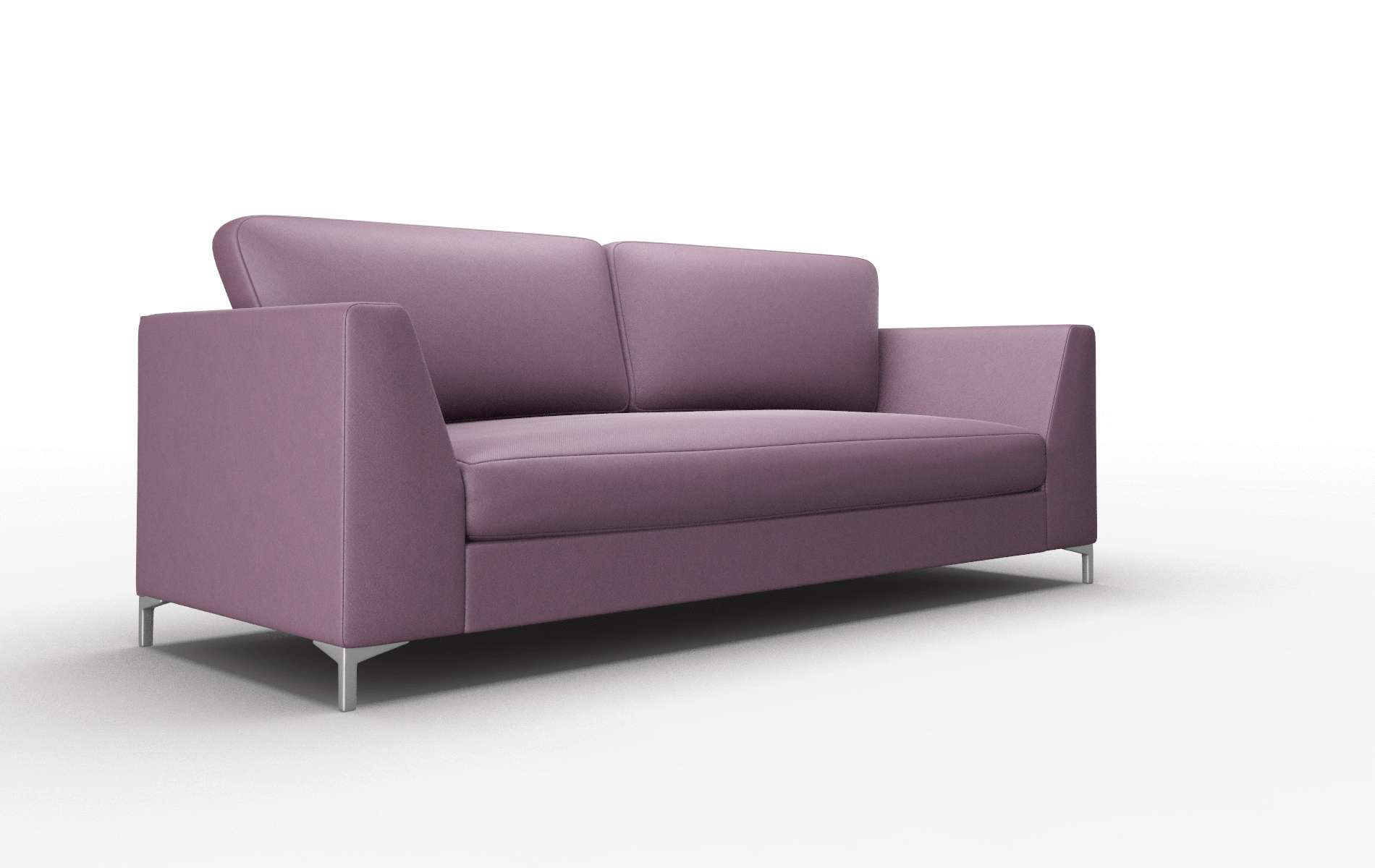 Royal Bella Aubergine Sofa metal legs 2