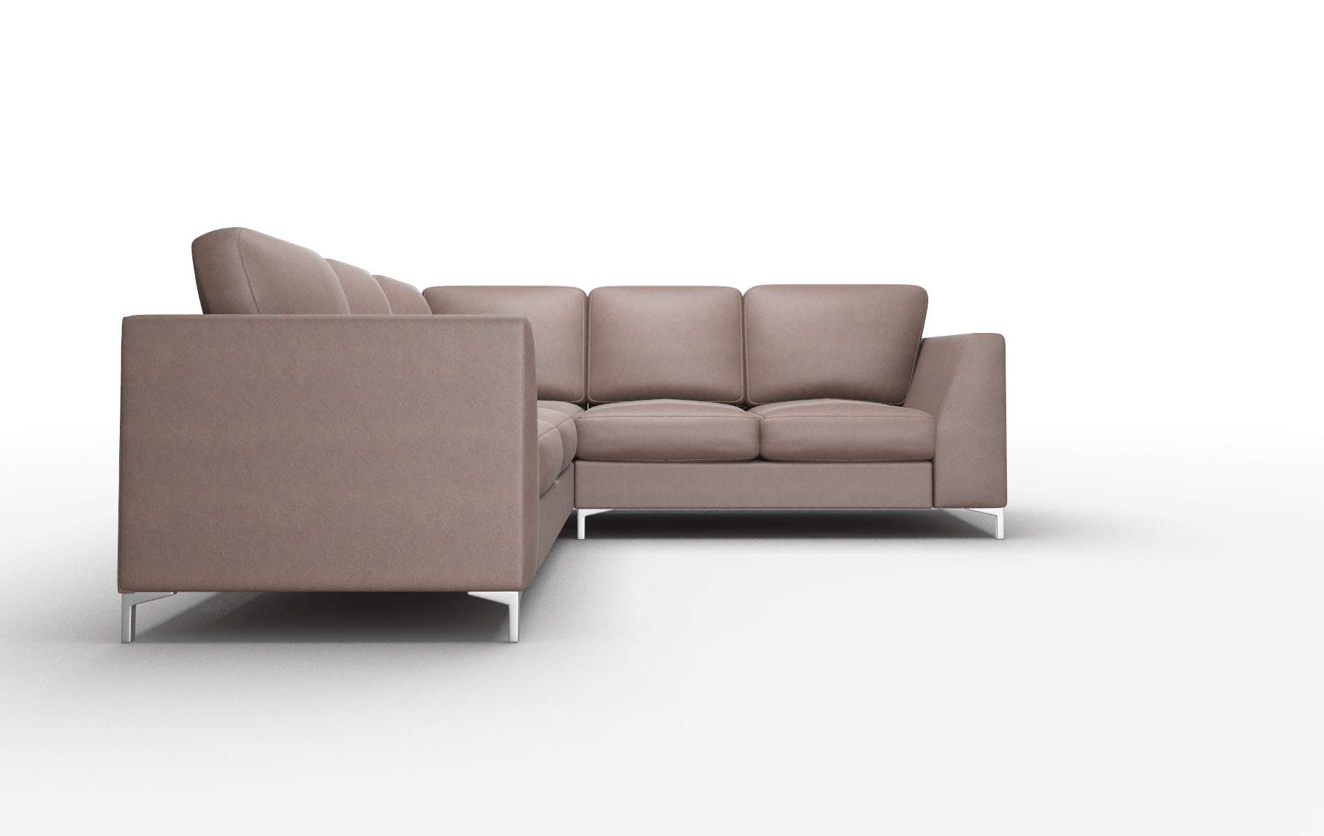 Royal Bella Espresso Sectional metal legs 2