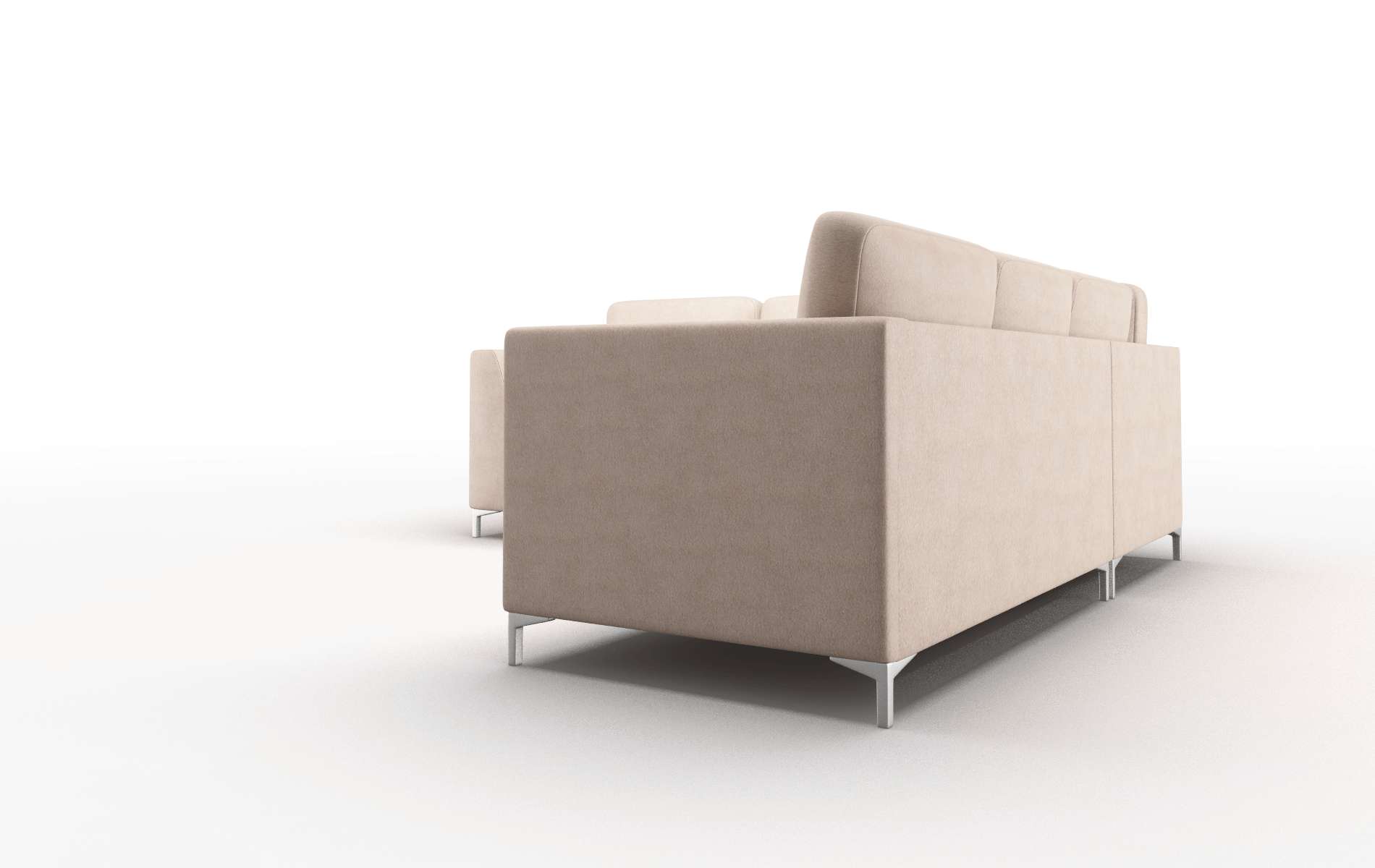 Royal Bella Pewter Sectional metal legs 4