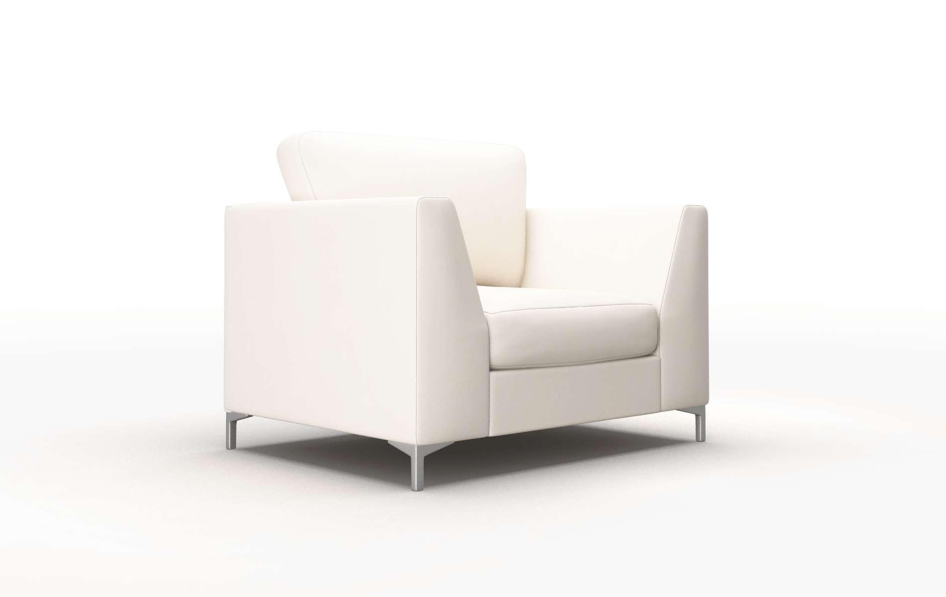 Royal Blanche Milky Chair metal legs 2