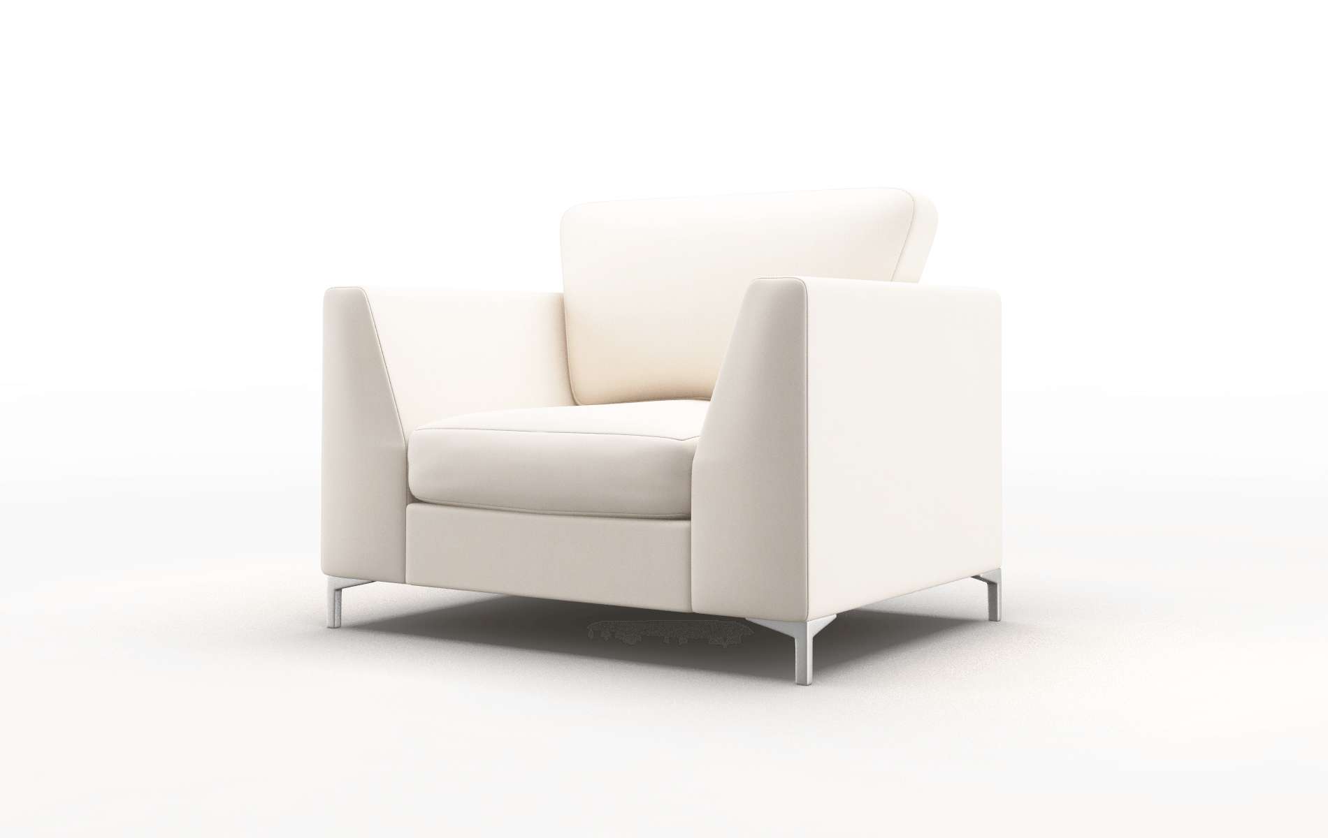 Royal Blanche Milky Chair metal legs 4