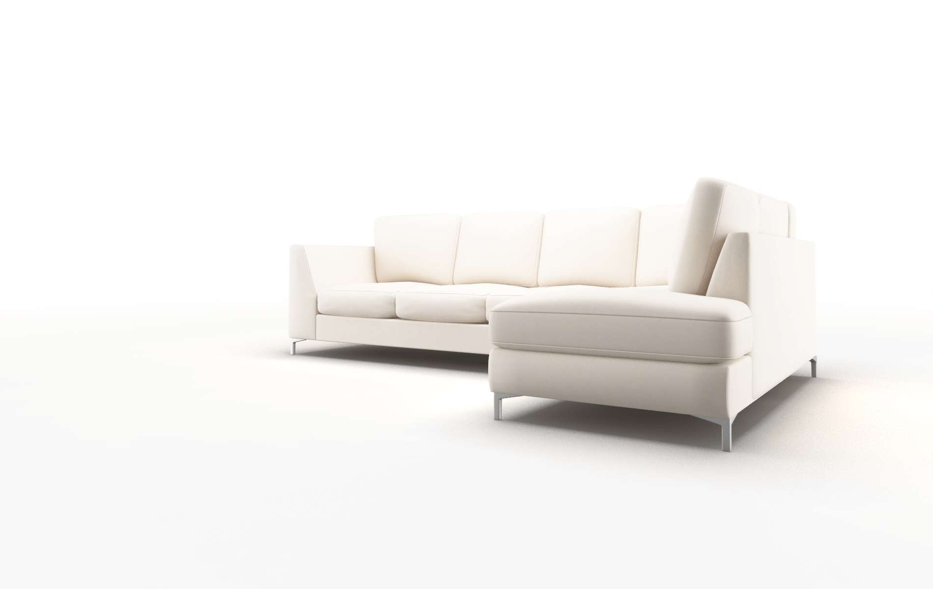 Royal Blanche Milky Panel metal legs 4