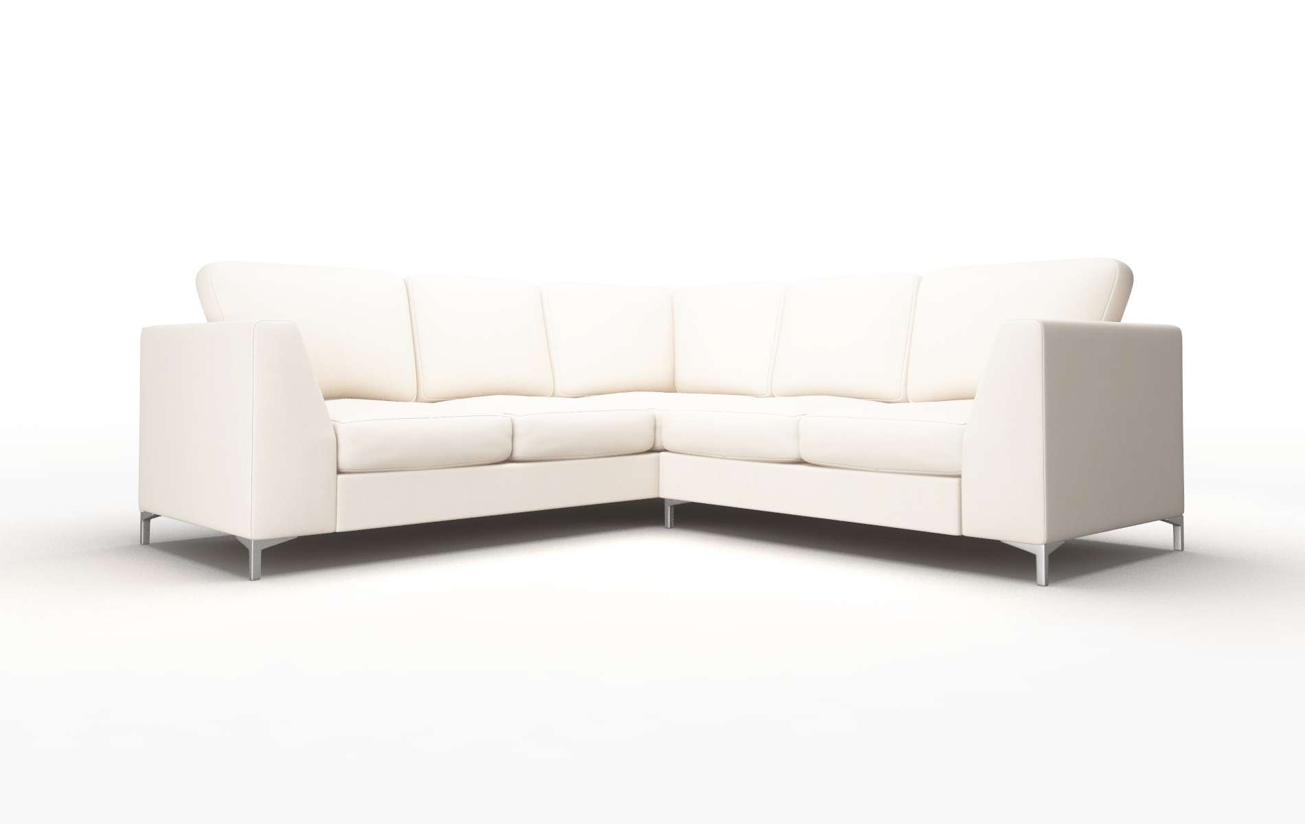 Royal Blanche milky Sectional Metal Legs  1