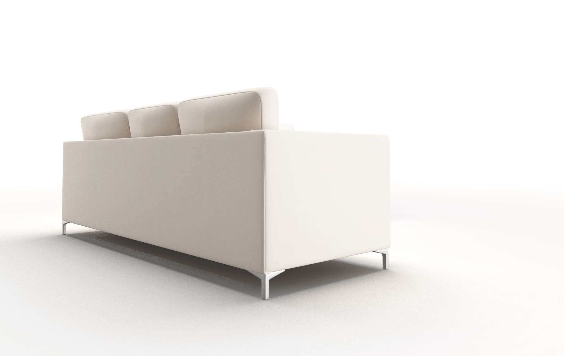 Royal Blanche Milky Sectional metal legs 3