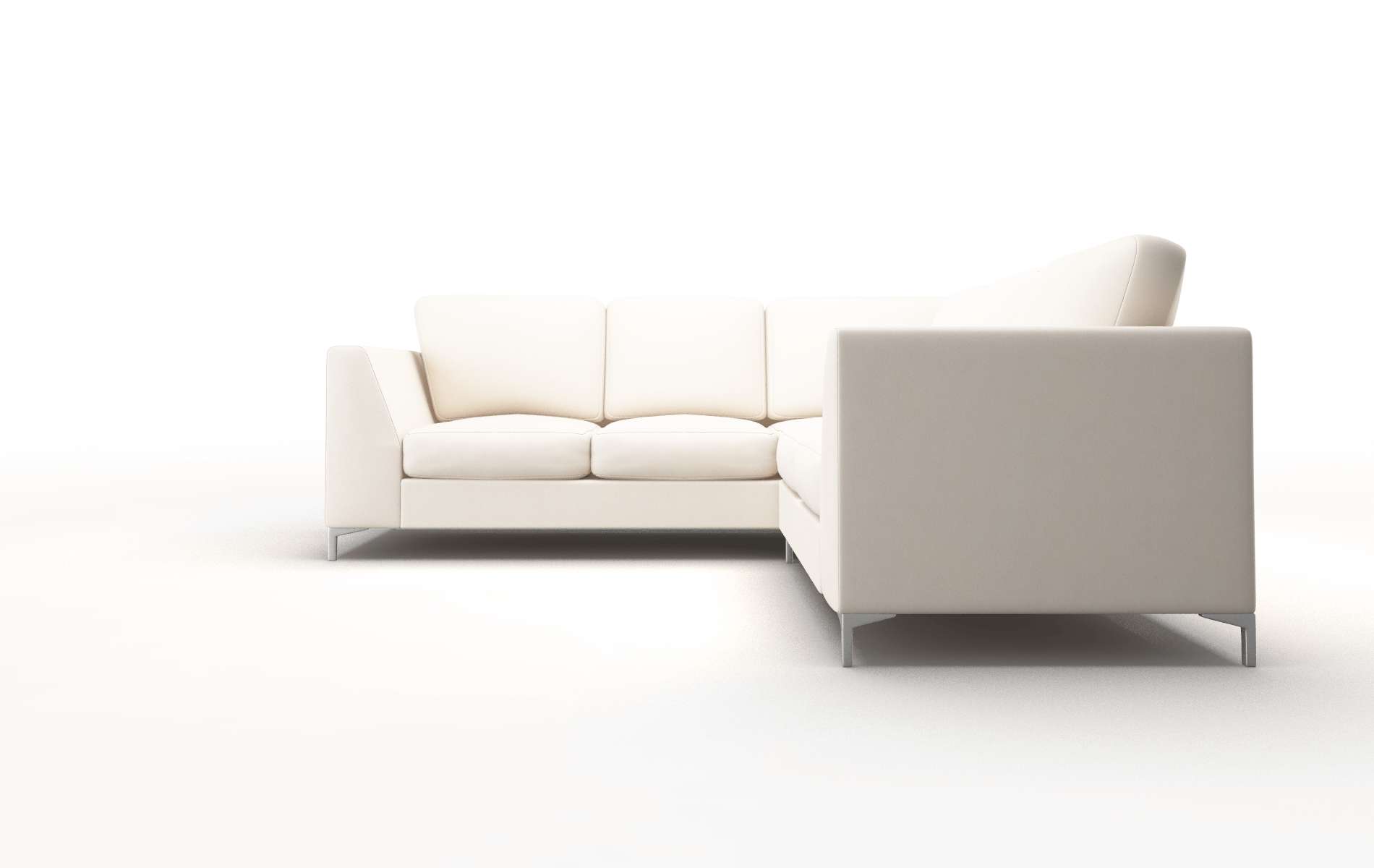 Royal Blanche Milky Sectional metal legs 5